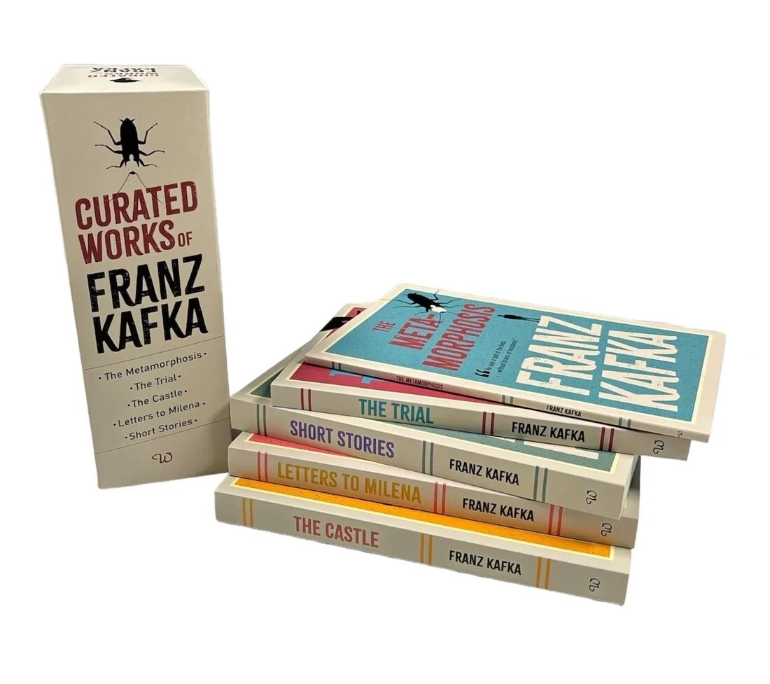 Franz Kafka 5 Books Collection Box Set Trial Castle Metamorphosis Stories PB