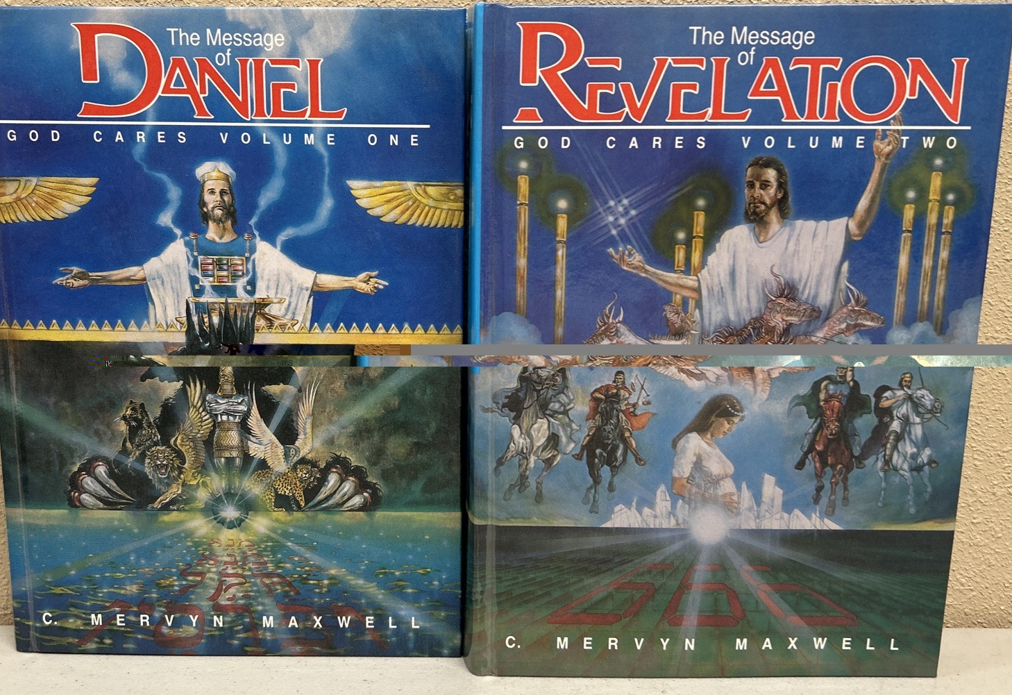 God Cares The Message Of Daniel Revelation Vols. 1 and 2 by Mervin Maxwell HC