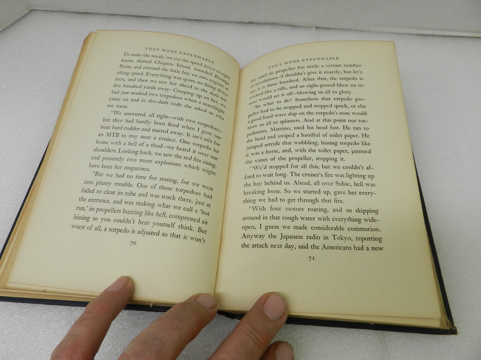 W.L. White They Were Expendable Harcourt, Brace And Company 1942 HC 1st Edition