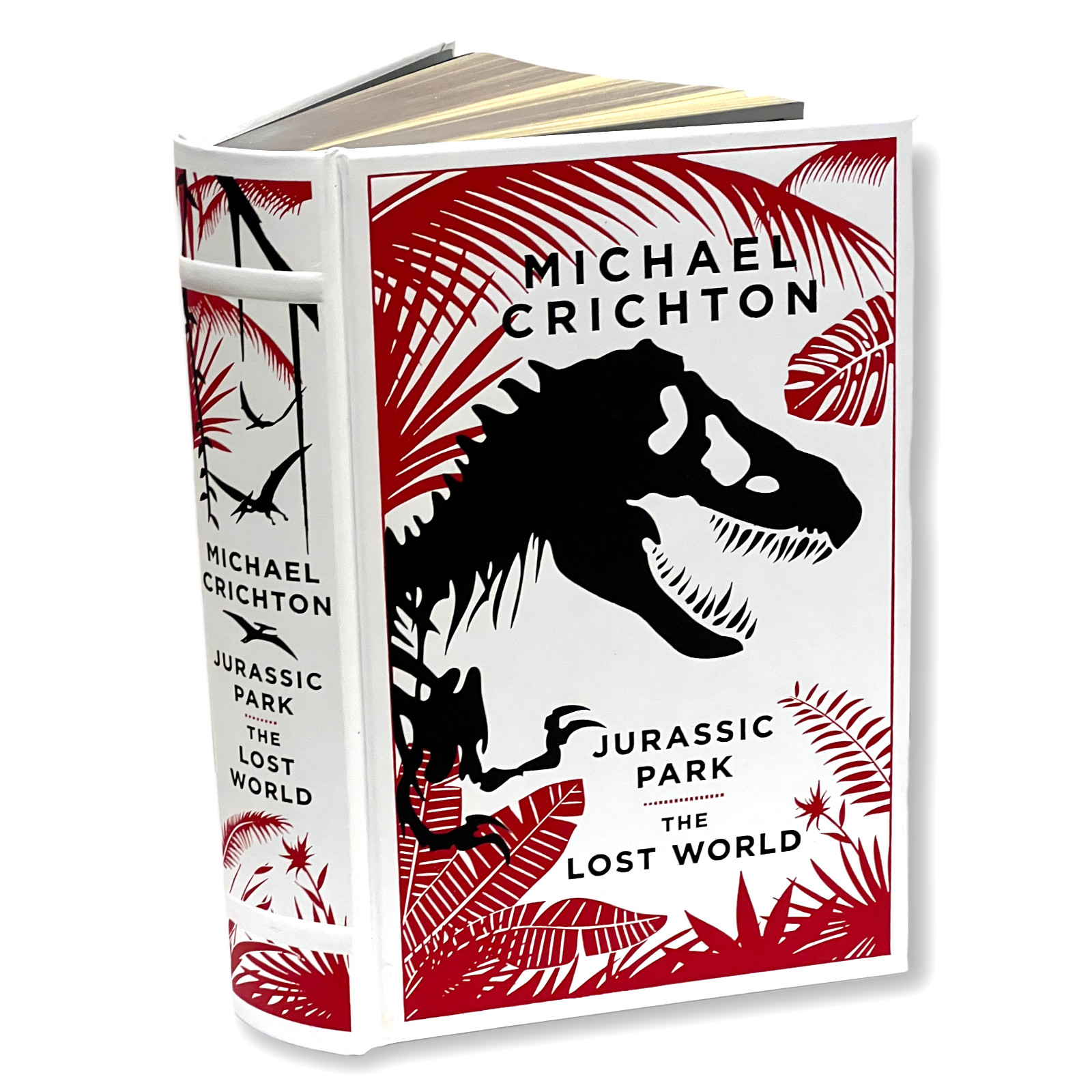 Sealed! Jurassic Park/The Lost World by Michael Crichton Leather Bound Hardcover