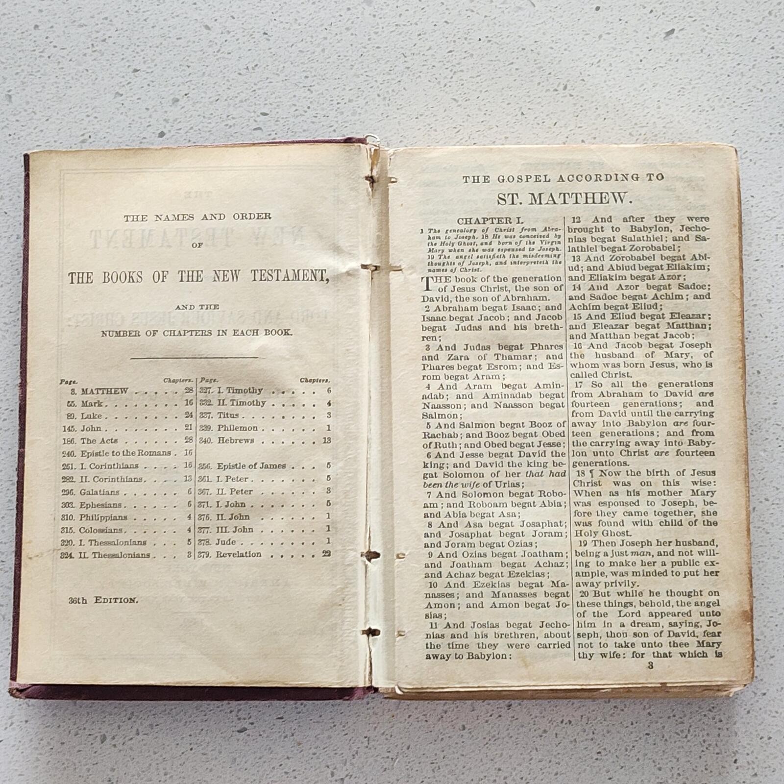 1889 New Testament Pocket Bible American Bible Society Gilt Edges Antique