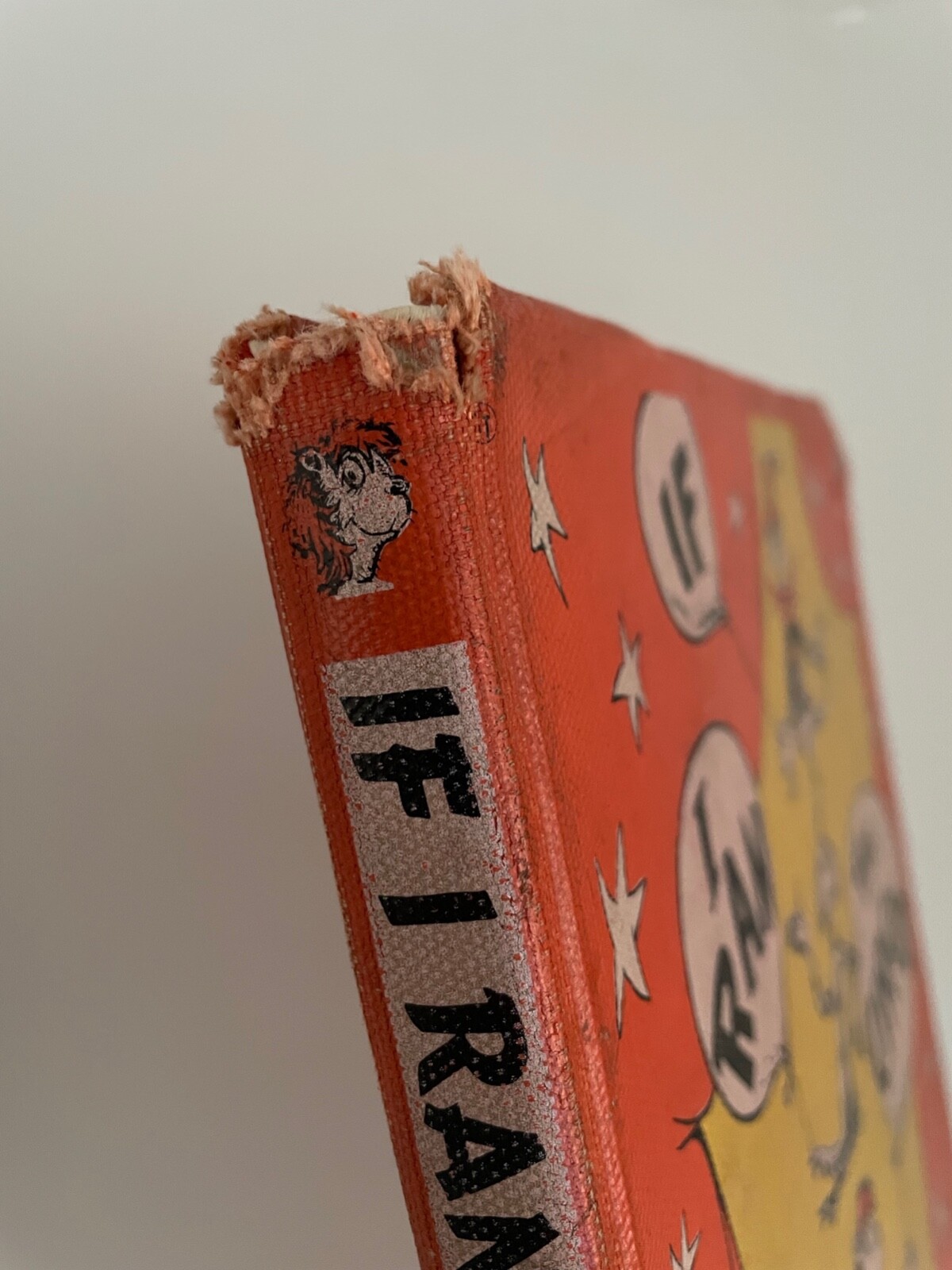 If I Ran The Circus Dr. Suess 1956 1st Ed. Ex Library Book Orange Cover Vtg RARE