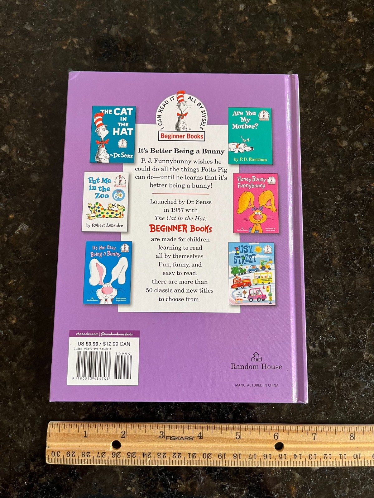 It’s better being a bunny SADLER Dr Seuss hardcover book 6.75″ x 9.25″ HARDCOVER