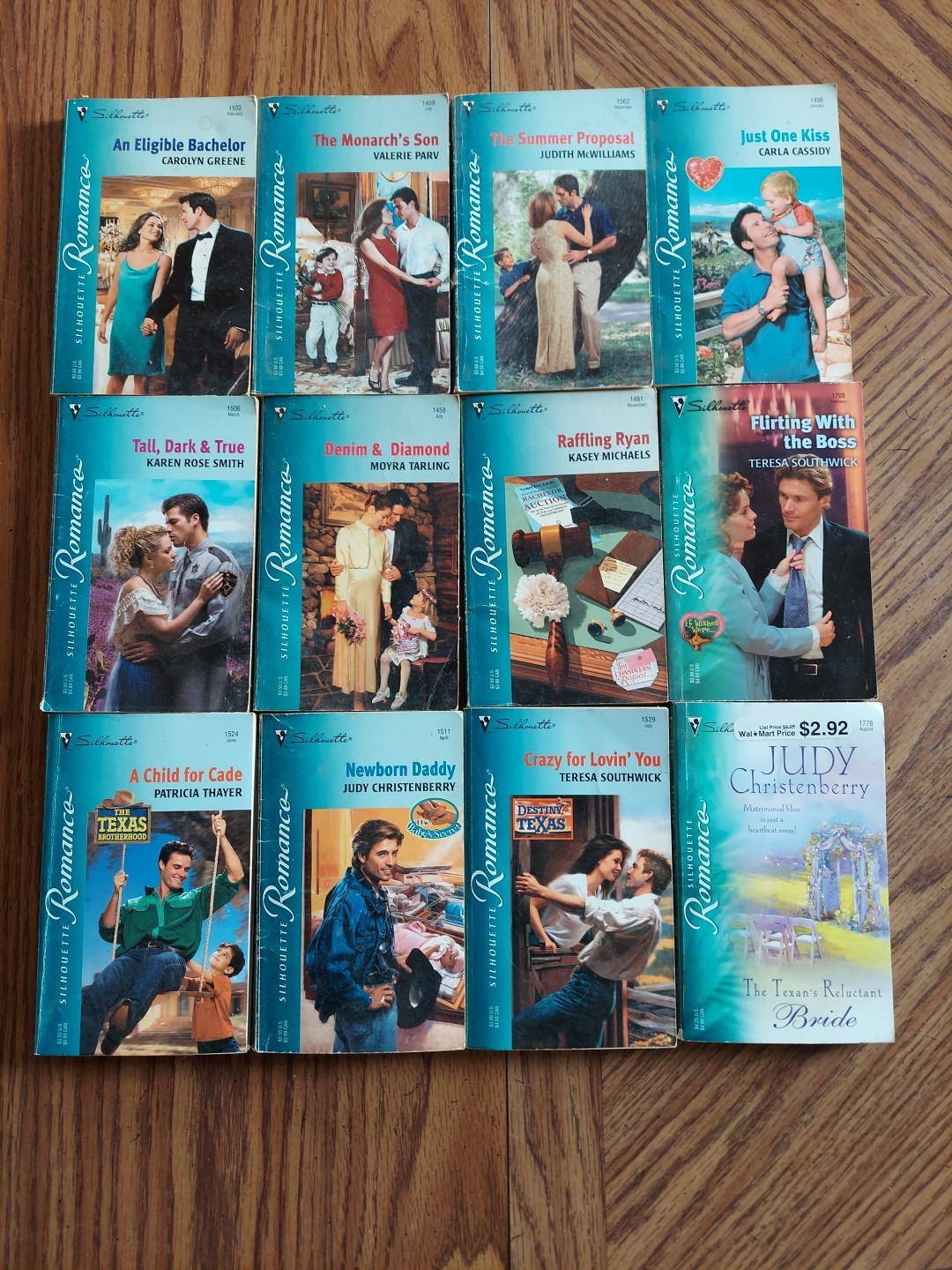 12 Silhouette Romance Paperback Books Novels