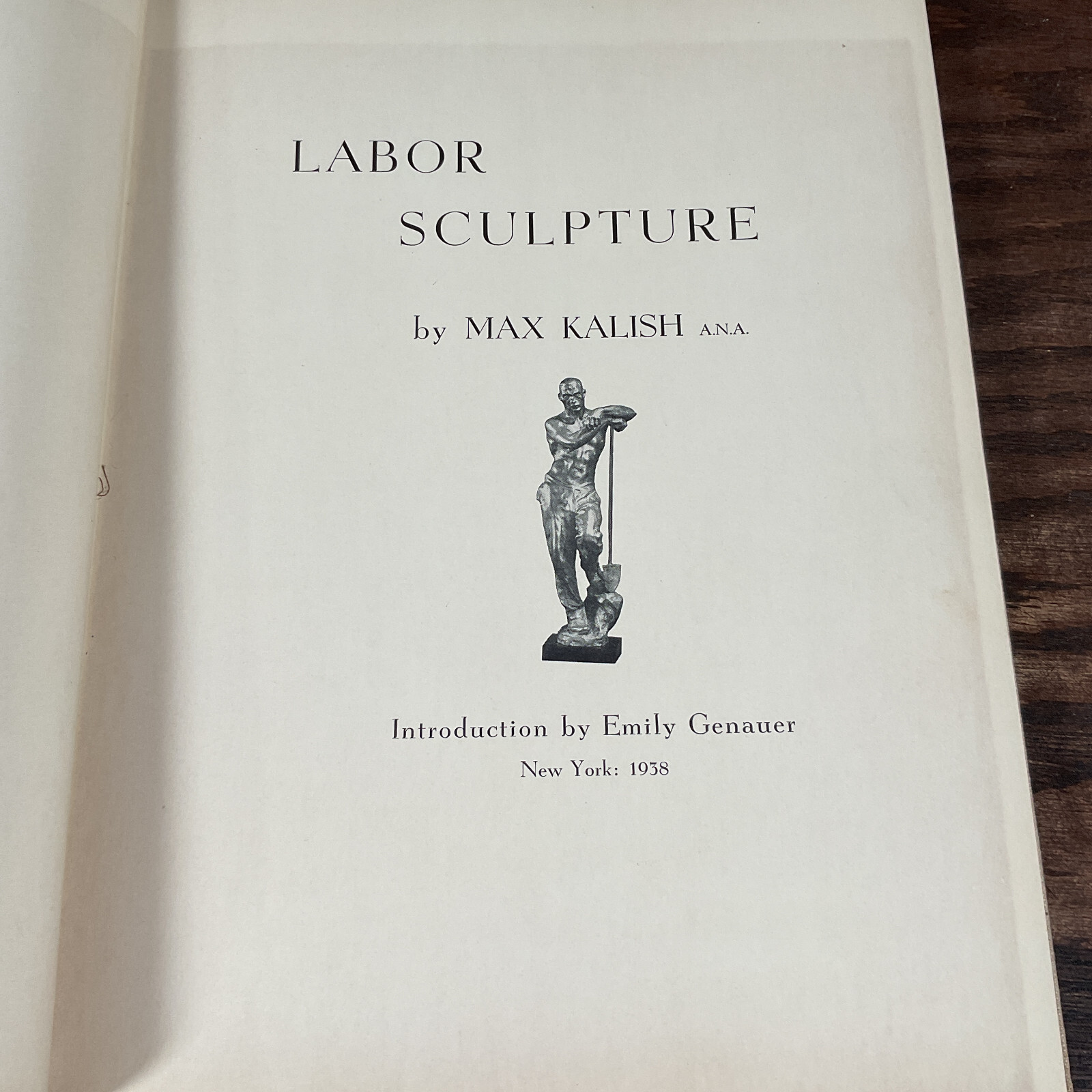 Labor Sculpture (With Inscribed Letter) By Kalish, Max