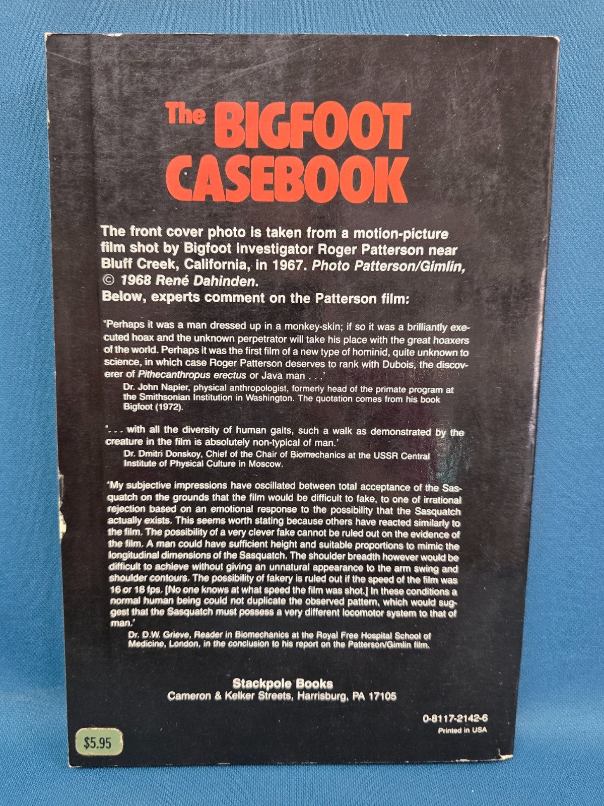 The Bigfoot Casebook by Janet & Colin Bord – 1982 Paperback