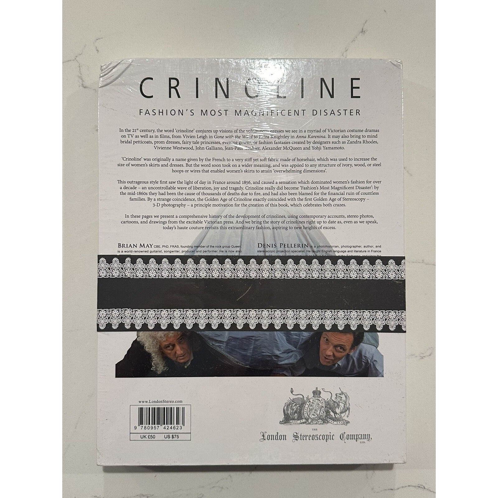 Crinoline Hard Back by Denis Pellerin, Brian May-QUEEN Rare Signed sealed Auto
