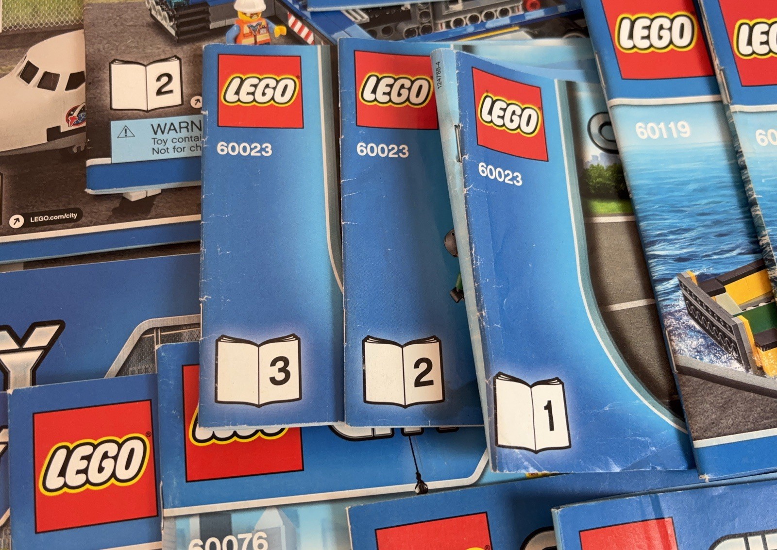 LEGO CITY Lot of 55 Manuals Instructions Booklets Only – See photos for set