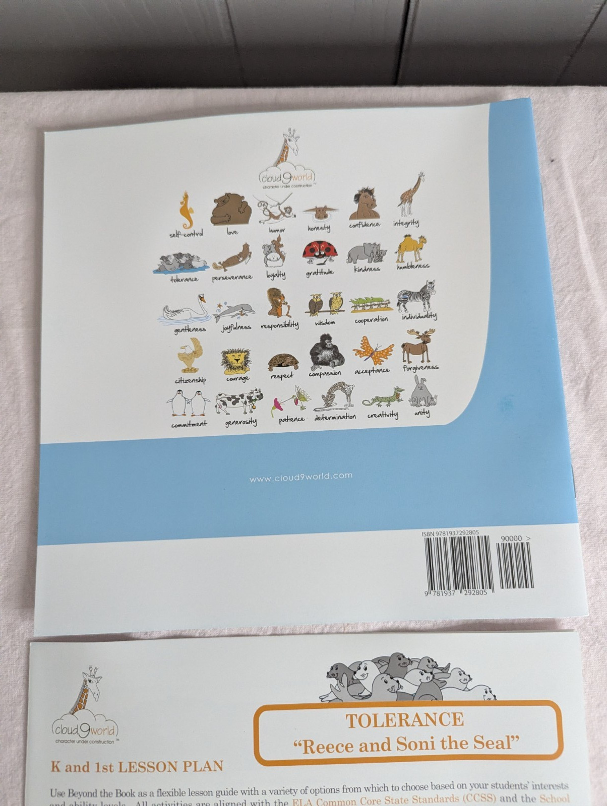 Home School Teachers Cloud 9 world character book TOLERANCE k-1st poster kit