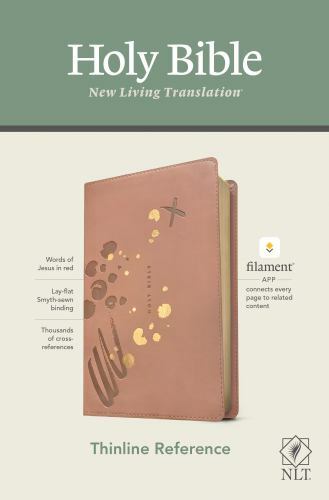 NLT Thinline Reference Bible, Filament Enabled (LeatherLike, Brushed Pink, Red..