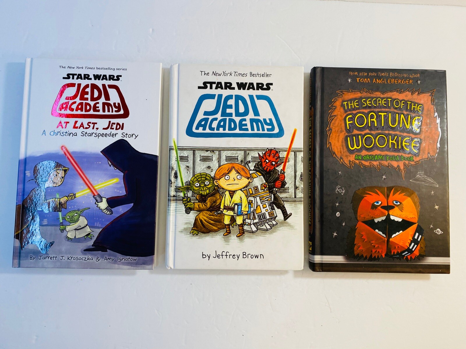 Star Wars Jedi Acadamy & Fortune Wookie Book Lot Hardcover Mixed Authors