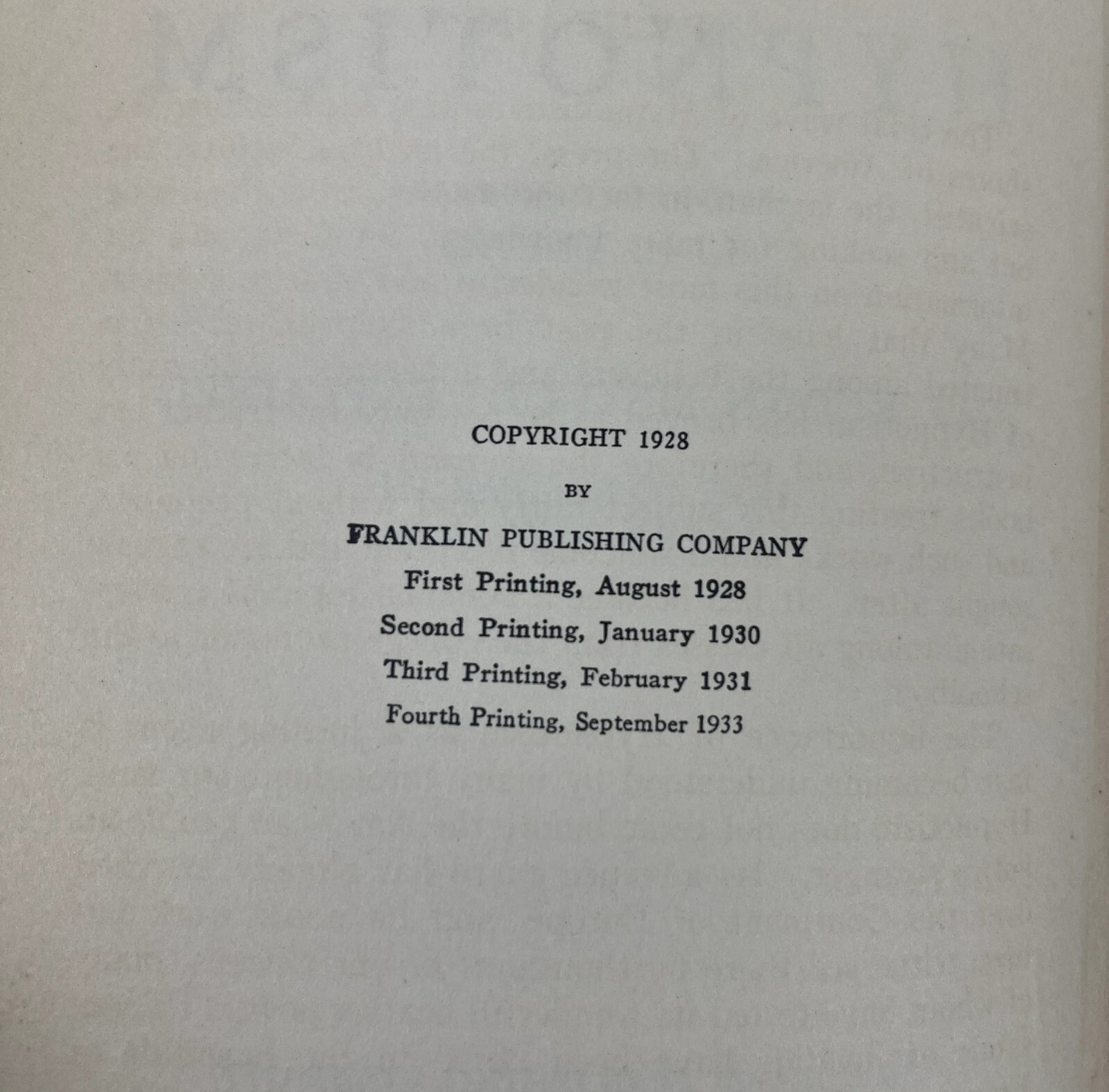 Science of Hypnotism LE Young 1933 Hardcover