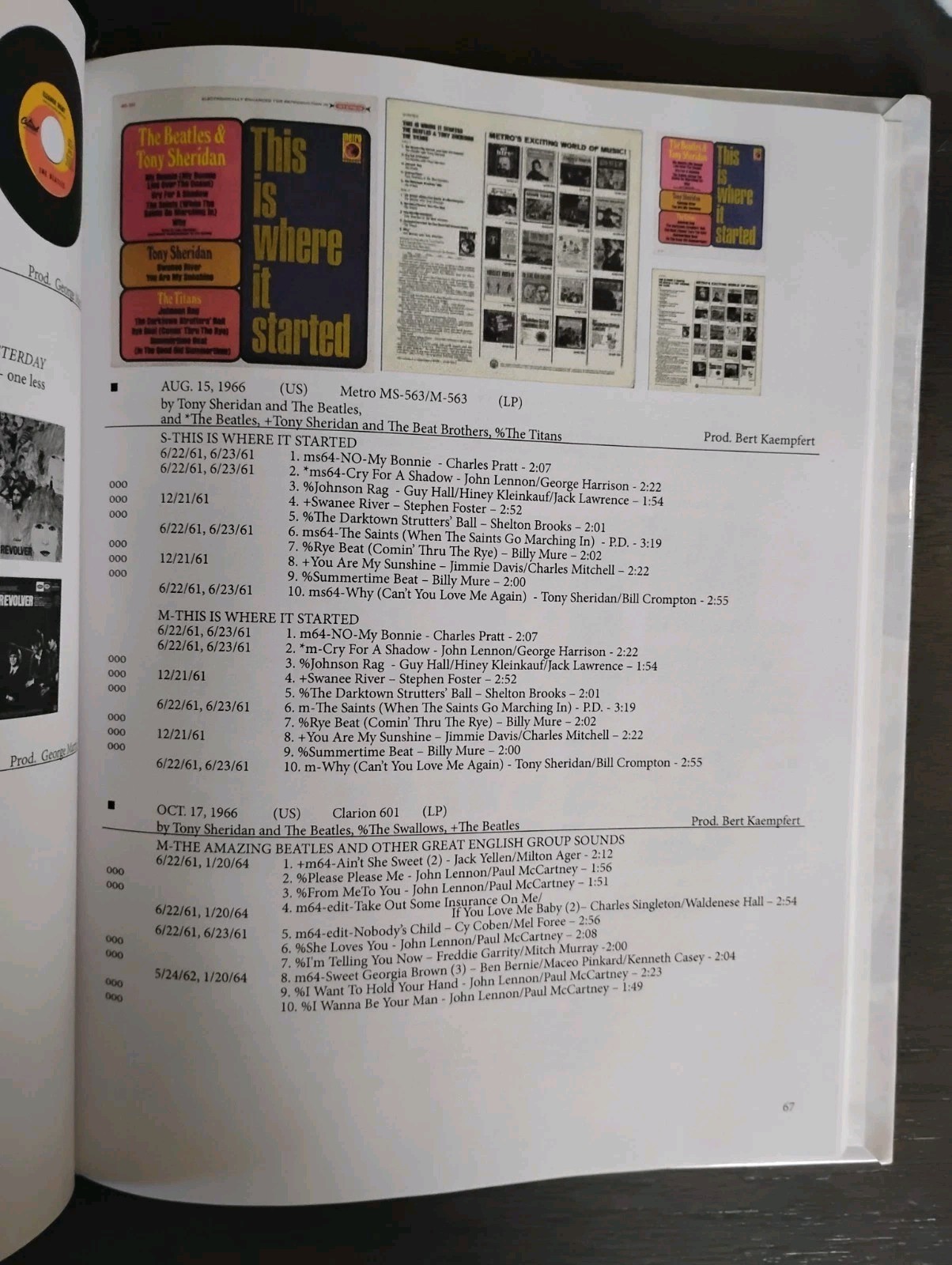 Beatles Discography Volume 1 Stephen Donnelly HARDCOVER Revised Edition 2017