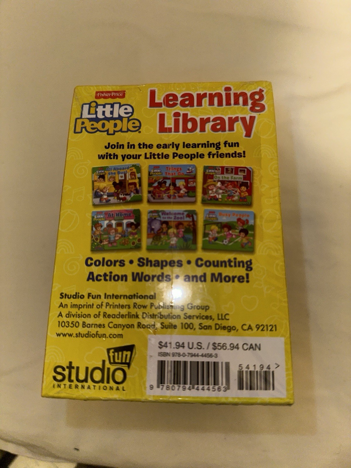 Little People Learning Library 6 Board Books Box Set