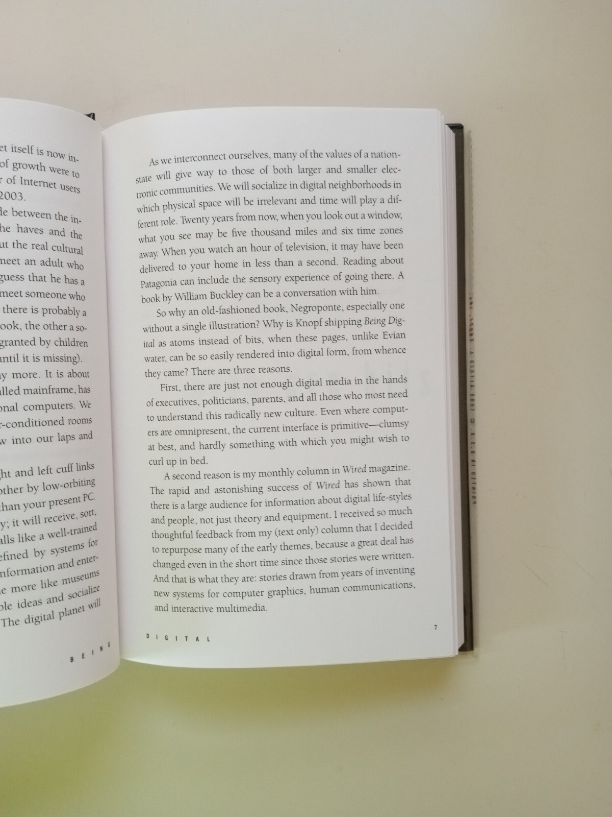Being Digital by Nicholas Negroponte (1995, Hardcover)