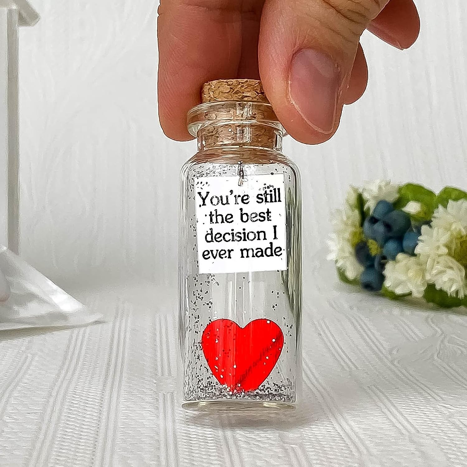 Romantic Anniversary & Valentine Present for Her & Him, Sweet Couple Gift for…