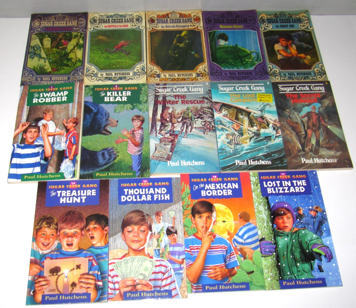 Lot of 13 Sugar Creek Gang books by Paul Hutchens PB Moody Press