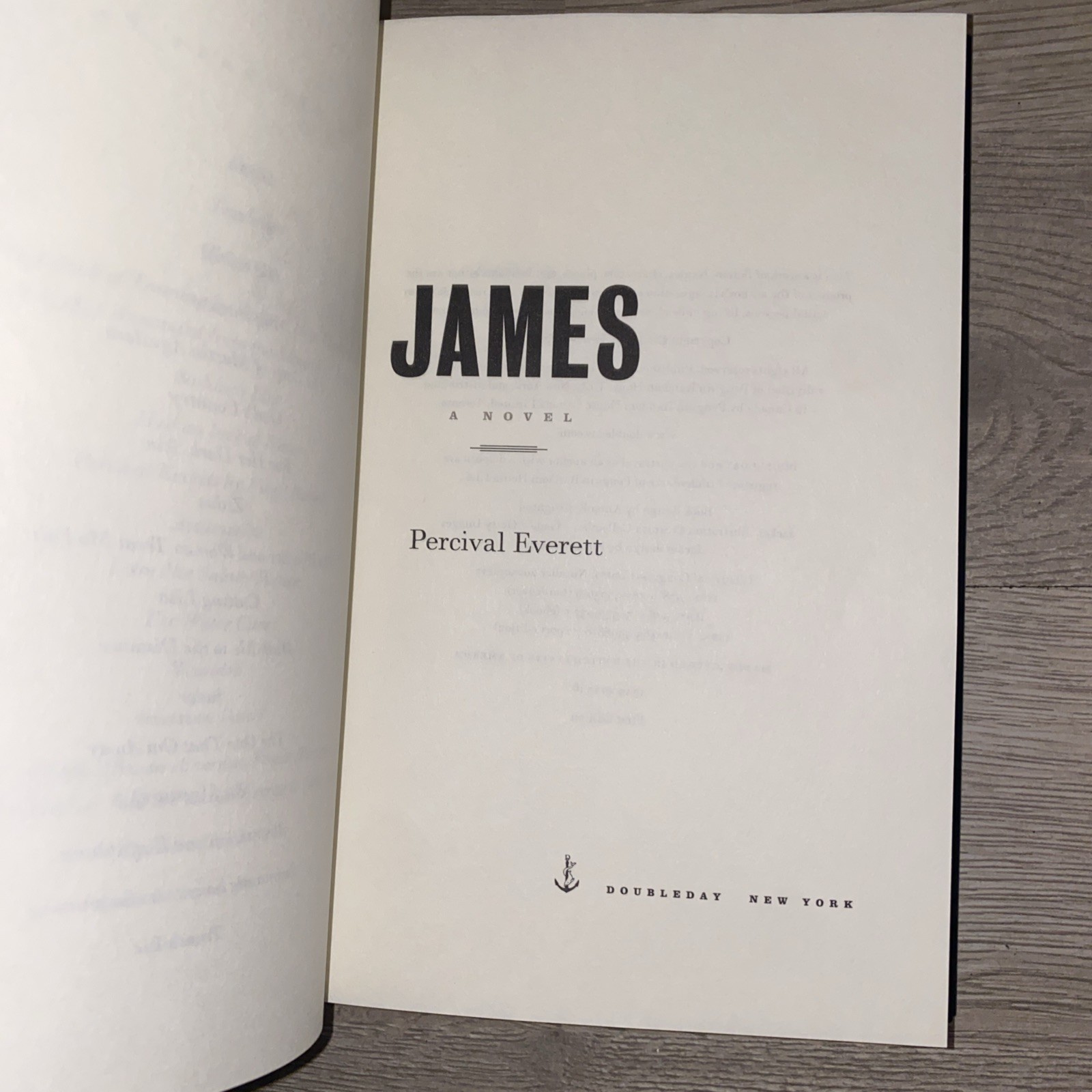 James A Novel by Percival Everett 2024 Hardcover 1st edition Book