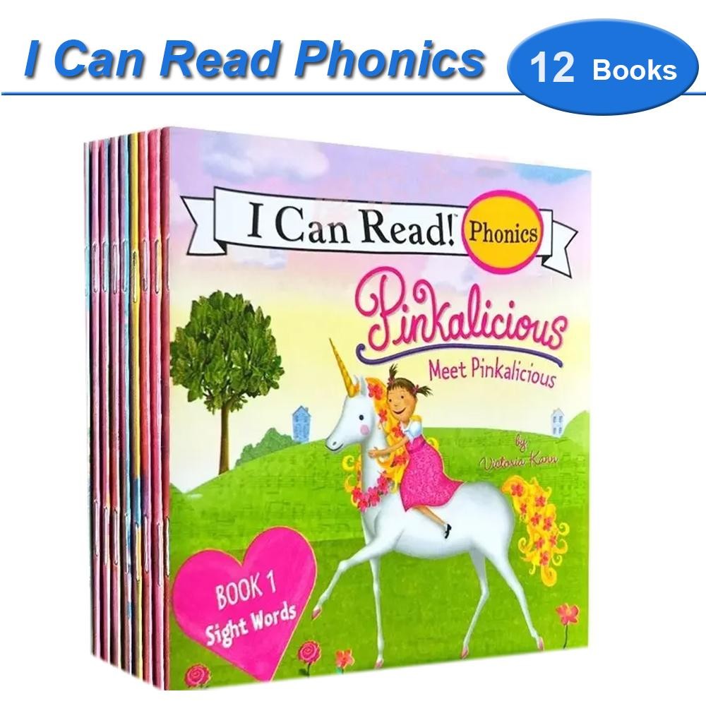 I Can Read Phonics 12-Book Set My First English Story Picture Books Montessori K