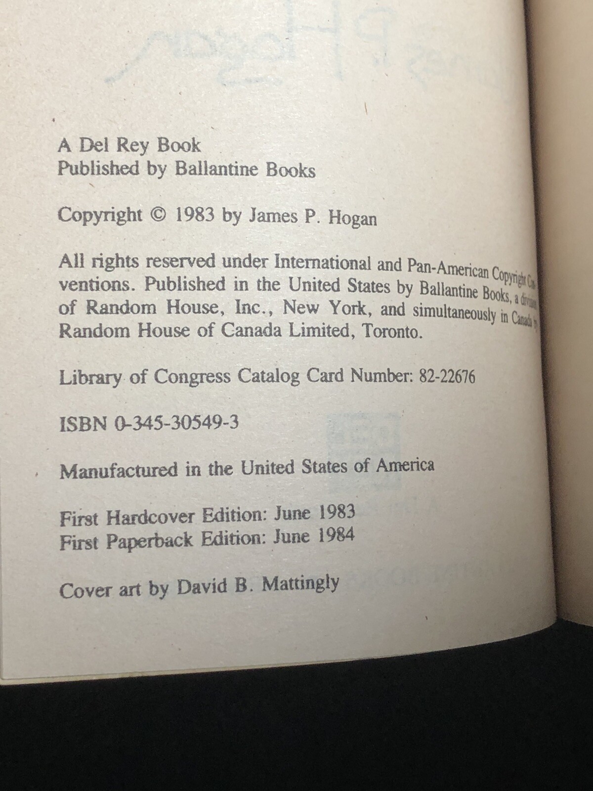 Code Of The Life Maker by James P Hogan, Ist Edition 1984