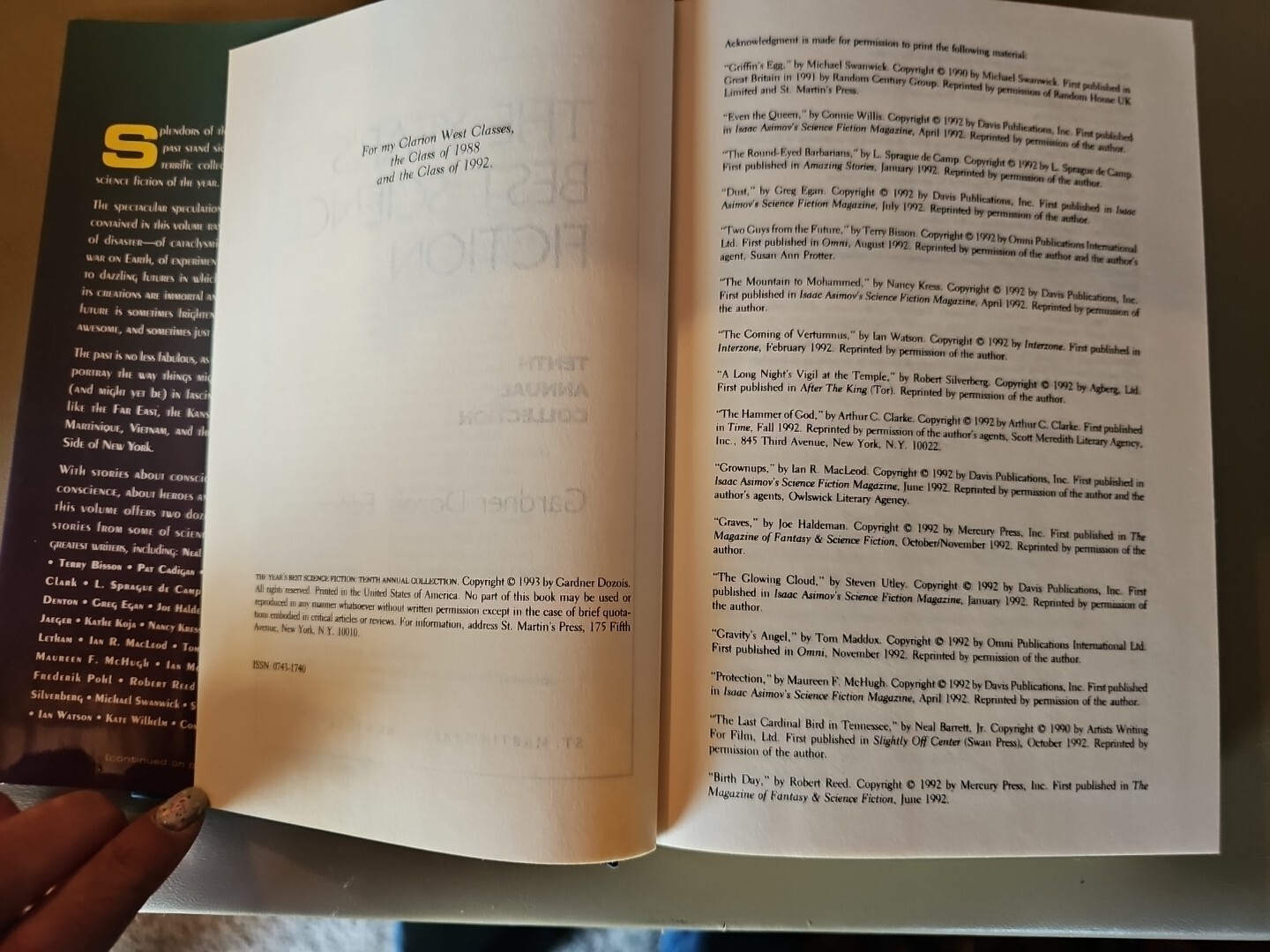 10th Annual Collection 1993 The Year’s Best Science Fiction Book
