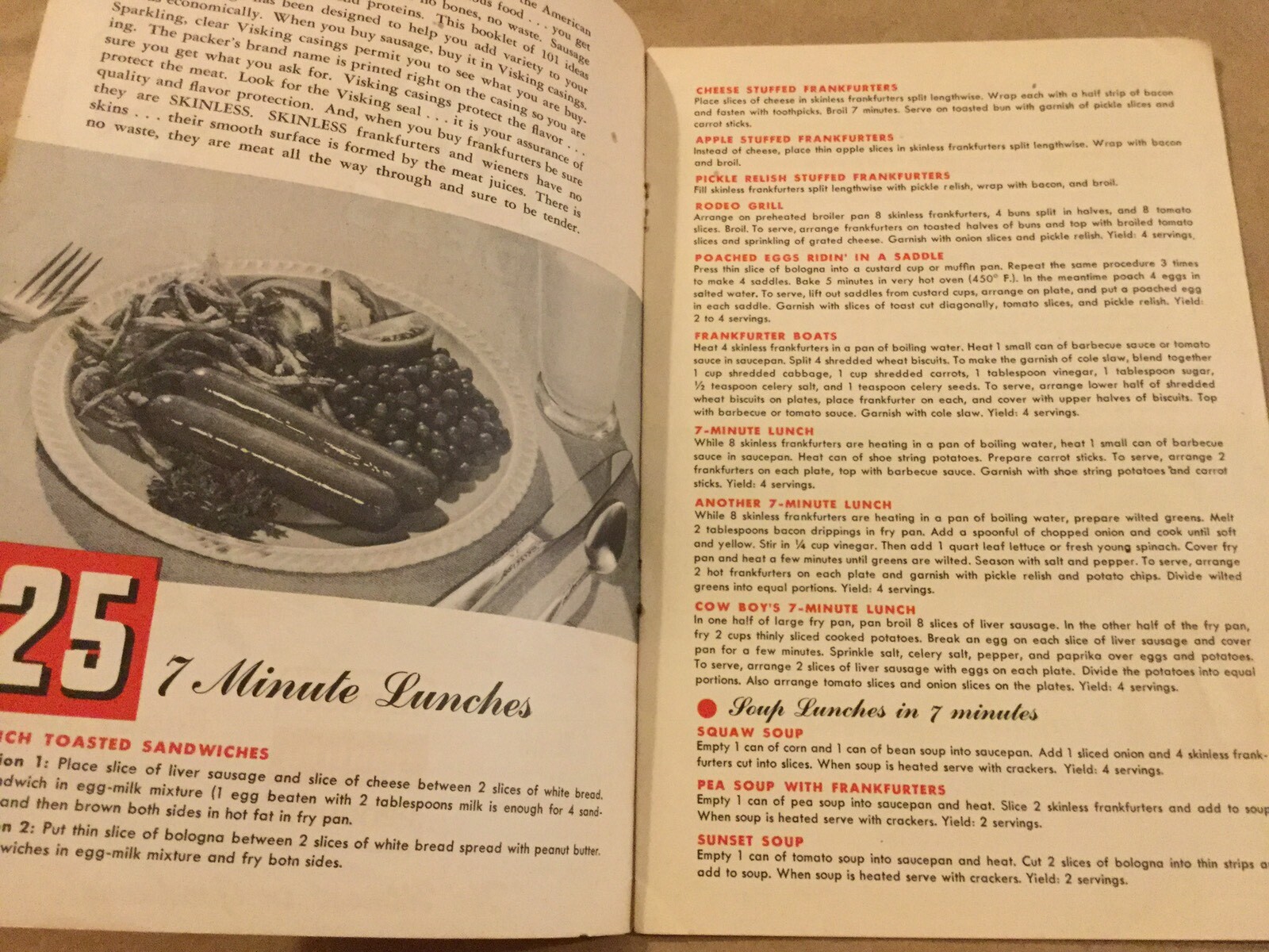 101 Ideas For A Quick & Easy Lunch Vintage Cookbook, Merkel’s Quality Products