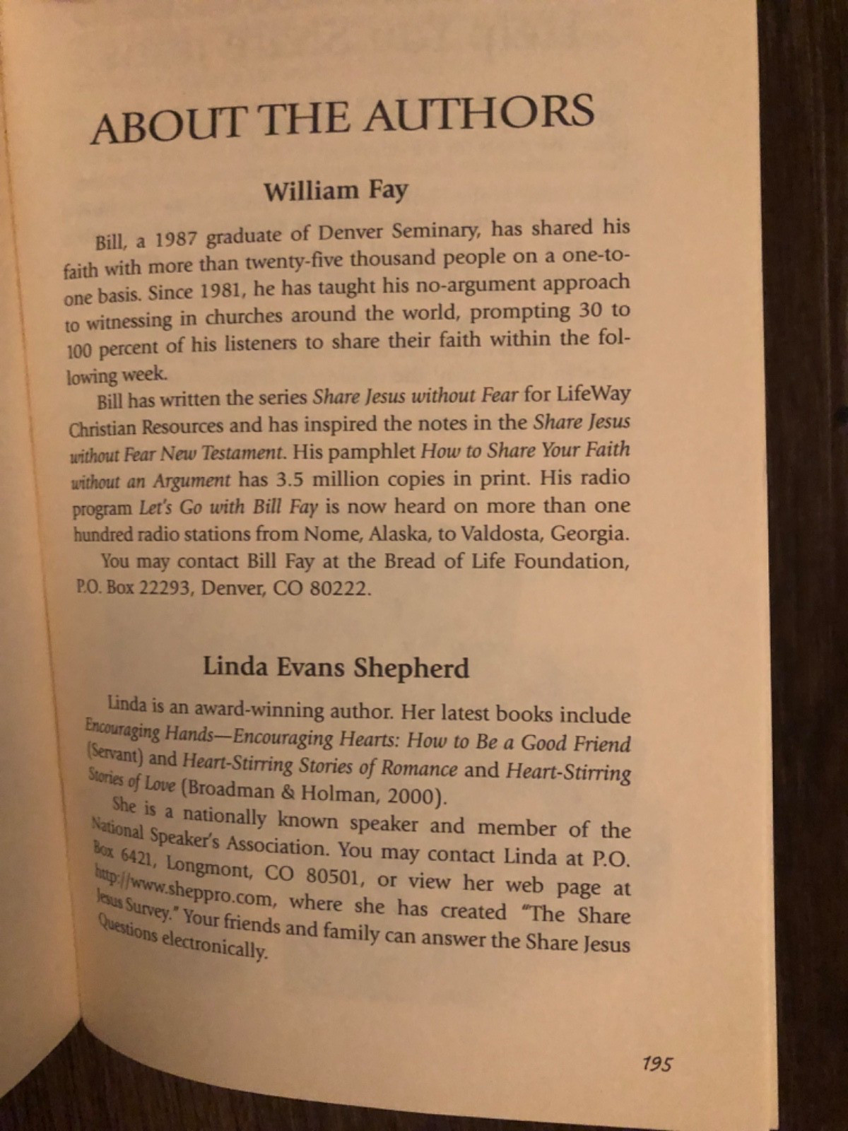 “Share Jesus Without Fear” by William Fay