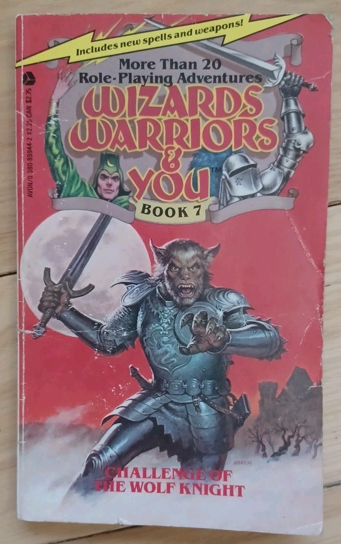 R.L. STINE / Wizards, Warriors, and You #7 / 1985, 1st Print / Role-Playing PB