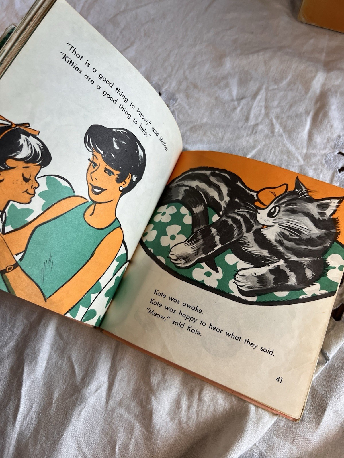 Lot of 2 Vintage 1969 & 1970 – Kate the Cat & Doc the Dog – Illustrated HC Books