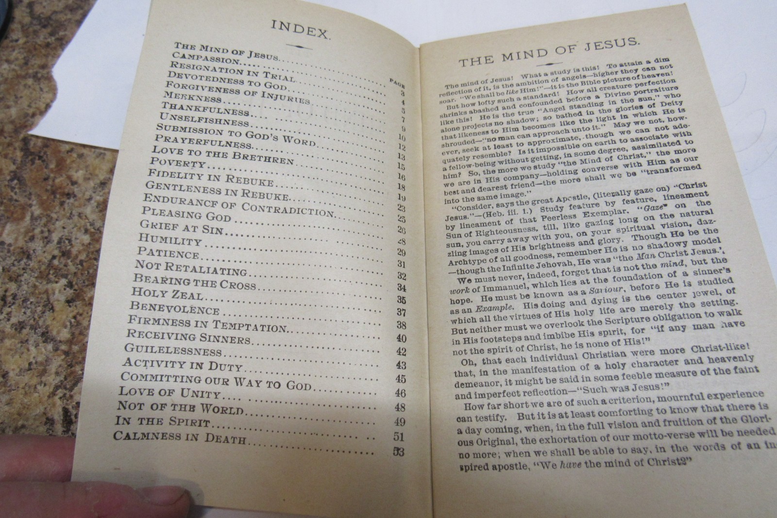 Qty Five (5) The Mind of Jesus by J.R. MacDuff Fat Bread Pocket Size