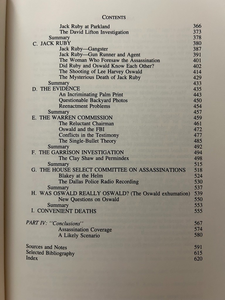 Edward Klein, The Kennedy Curse;Jim Marrs,Crossfire:The Plot That Killed Kennedy