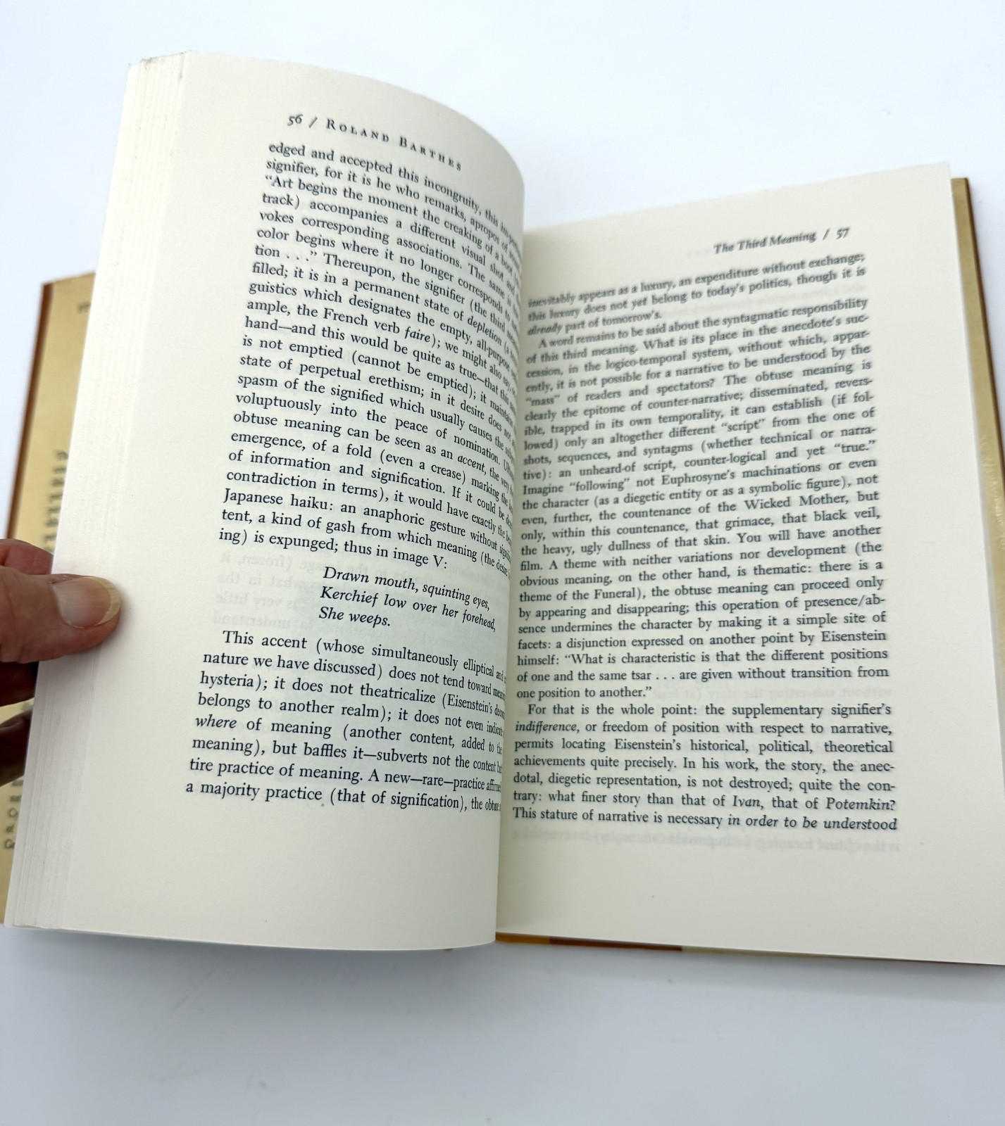 ROLAND BARTHES : THE RESPONSIBILITY OF FORMS: CRITICAL ESSAYS ON MUSIC – 1st Ed