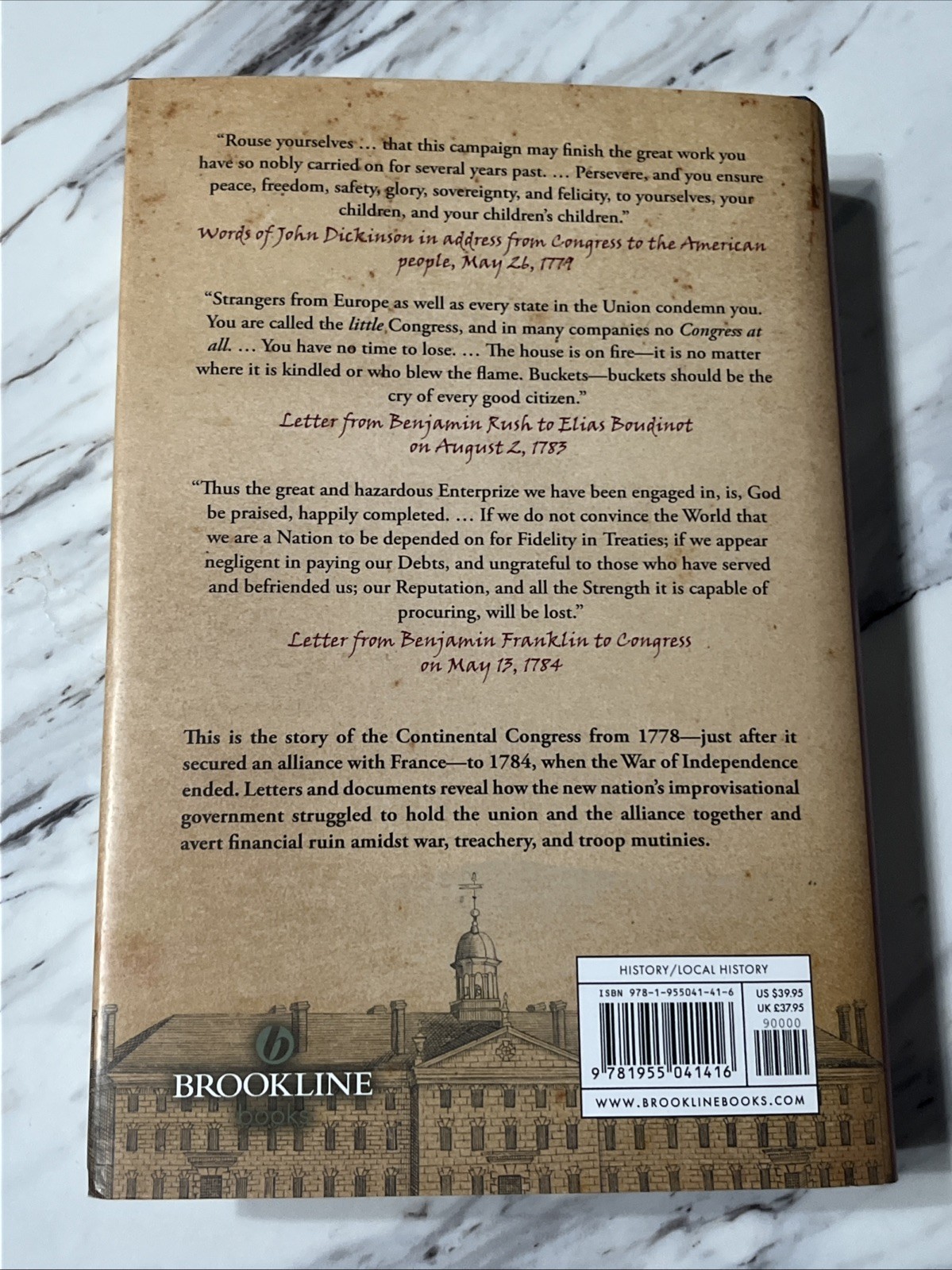 Brian Deming Noble Undertaking Volume 2 Continental Congress Hardcover