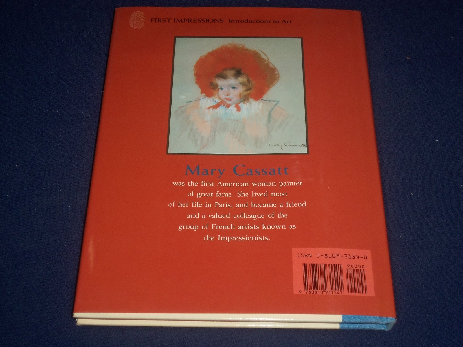 1990 MARY CASSATT HARDCOVER BOOK BY SUSAN E. MEYER – ILLUSTRATIONS – KD 1604