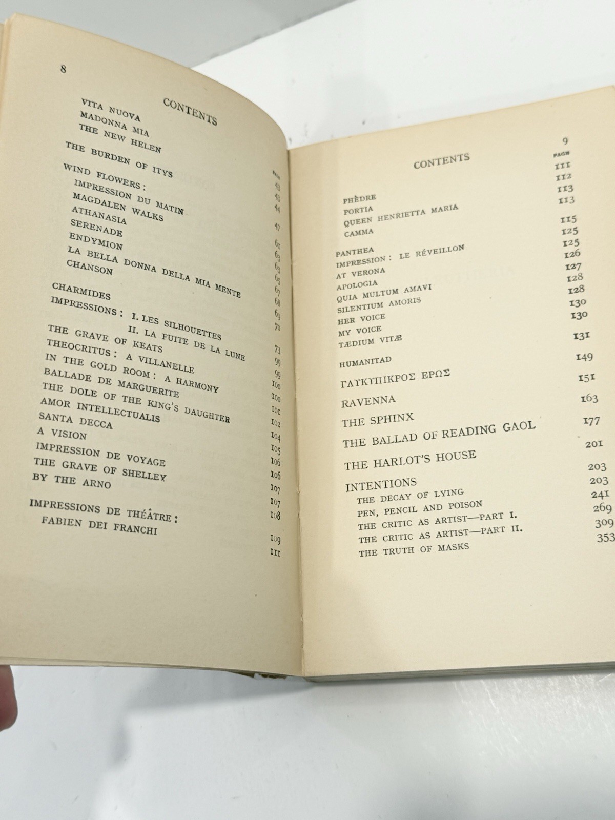 1935 Albatross Paperback #257 The Poems and Essays of Oscar Wilde w/ Dustjacket