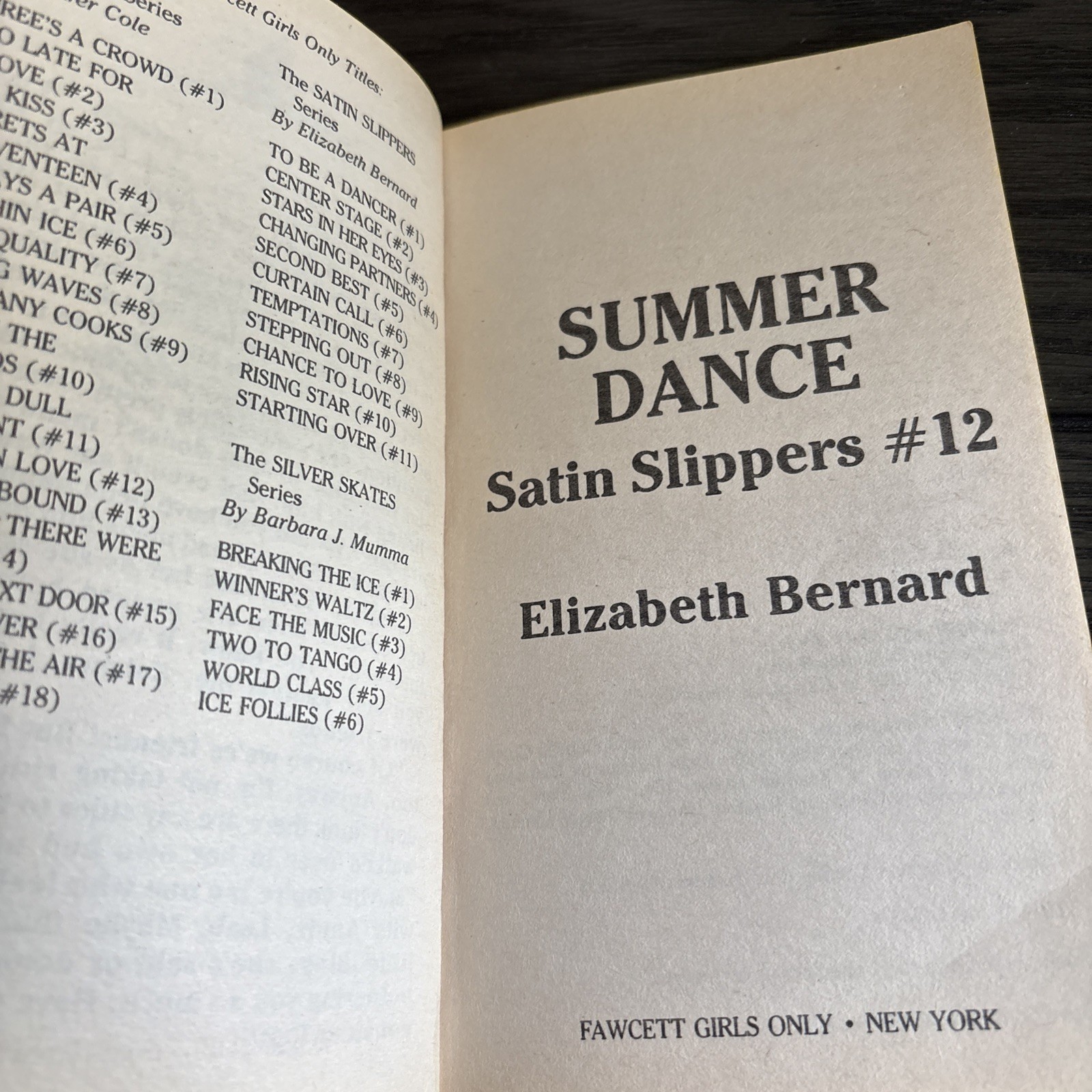 SUMMER DANCE-SS#12 (Satin Slippers) by Elizabeth Bernard