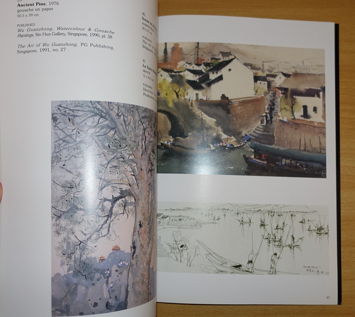 Wu Guanzhong A Journey of Individualism (60 Pages) 10-13 November 1994 Singapore