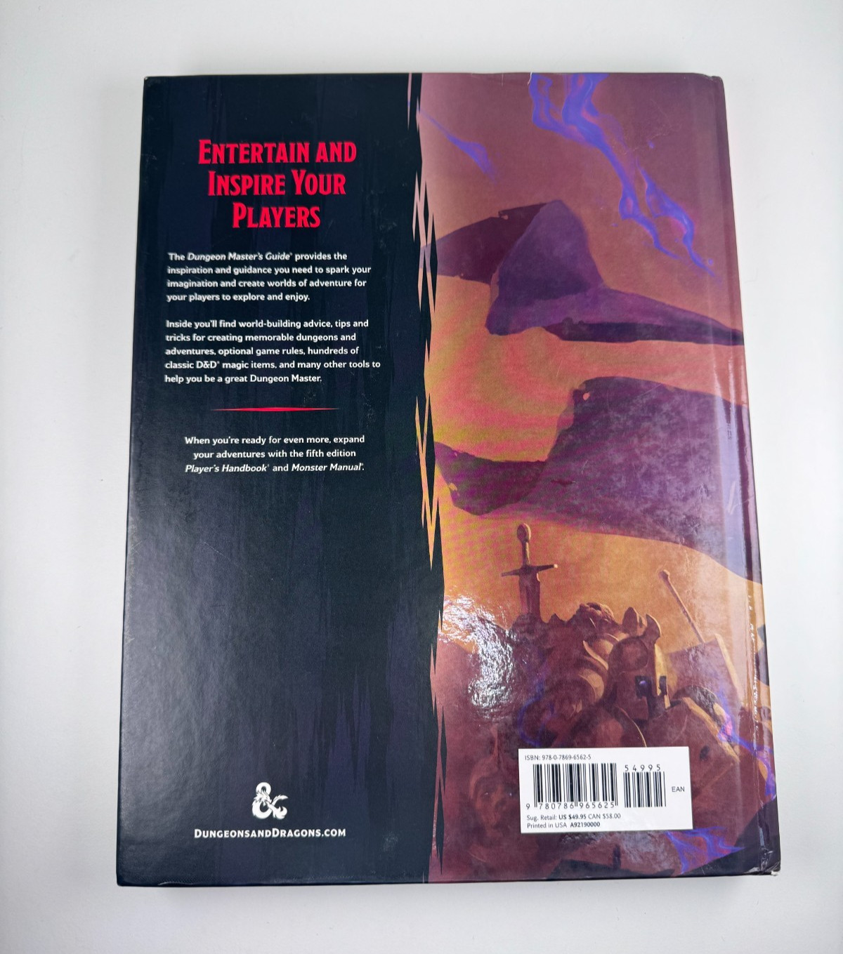 Dungeons and Dragons Dungeon Master’s Guide Hardcover Core Rulebook USA A9219