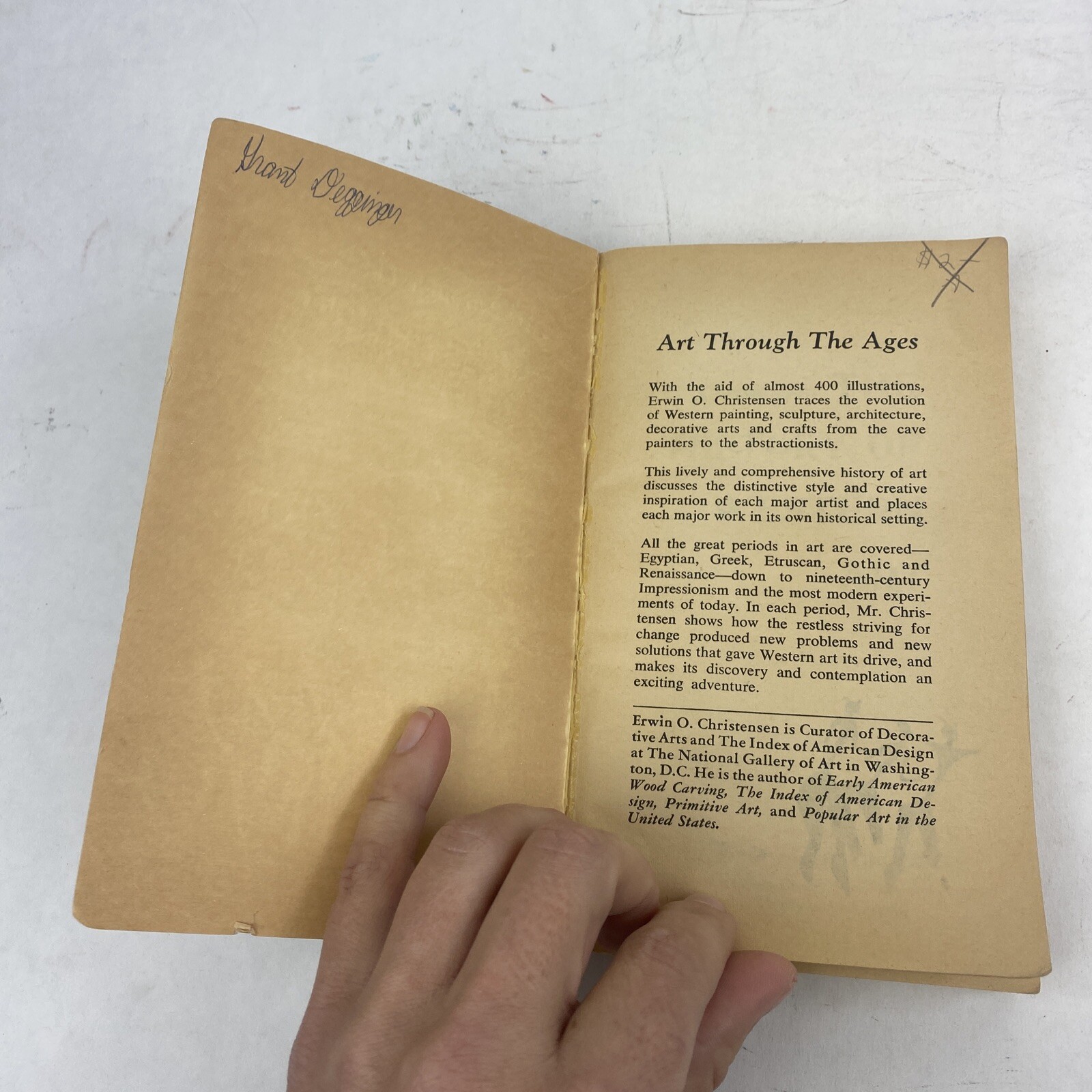 The History of Western Art by Erwin O Christensen – Mentor MT262 – 1959