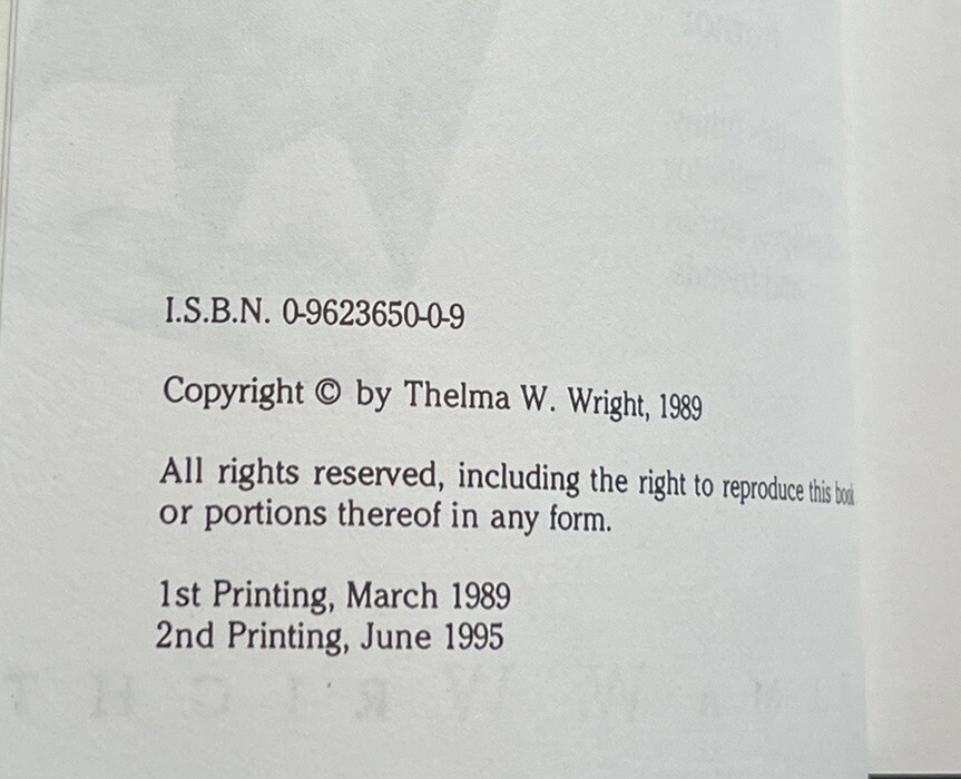“Grandma You’re Lopsided!” SIGNED By Thelma W Wright 1995 Paperback Book