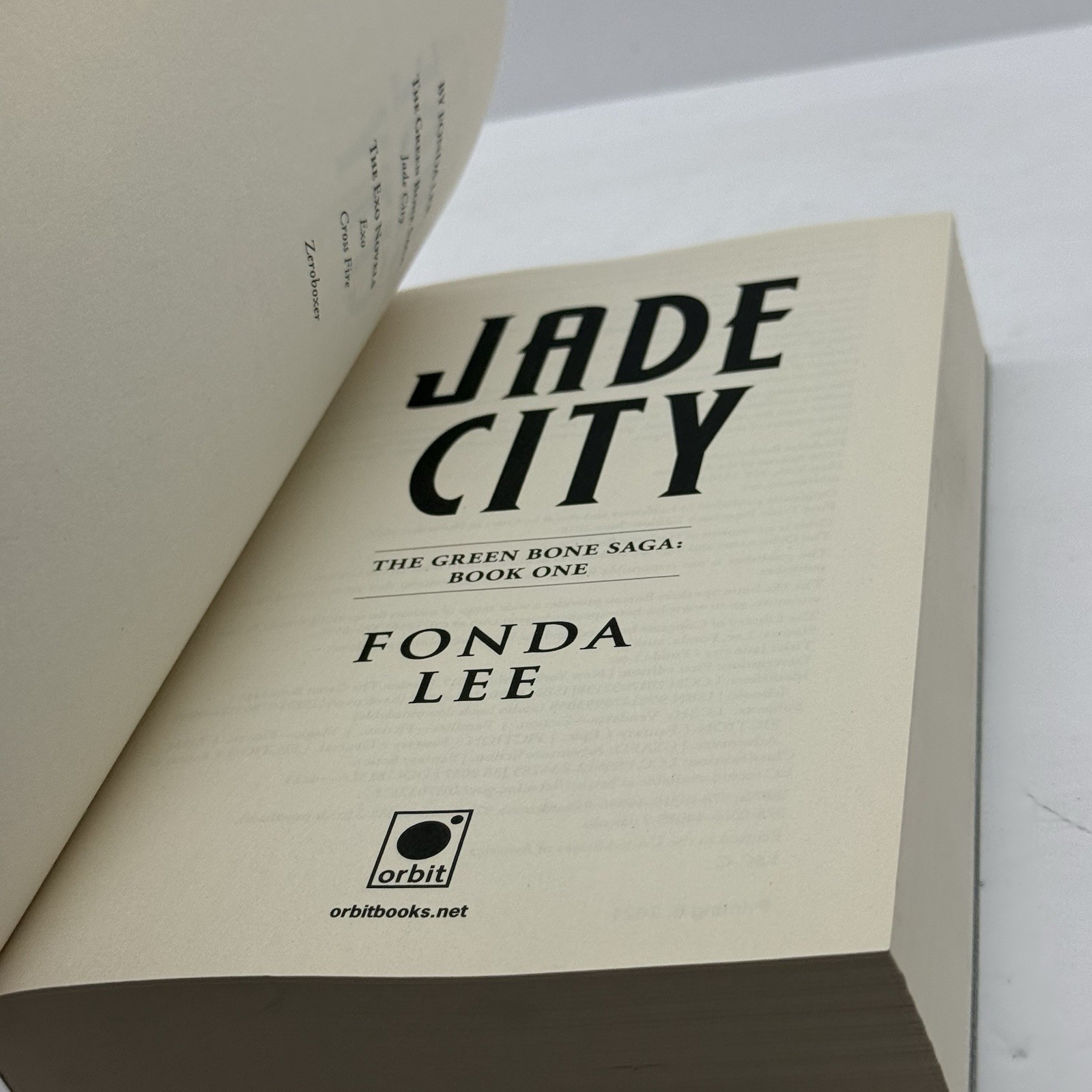Jade City By Fonda Lee Greenbone Saga 1 Trade PB. 2018