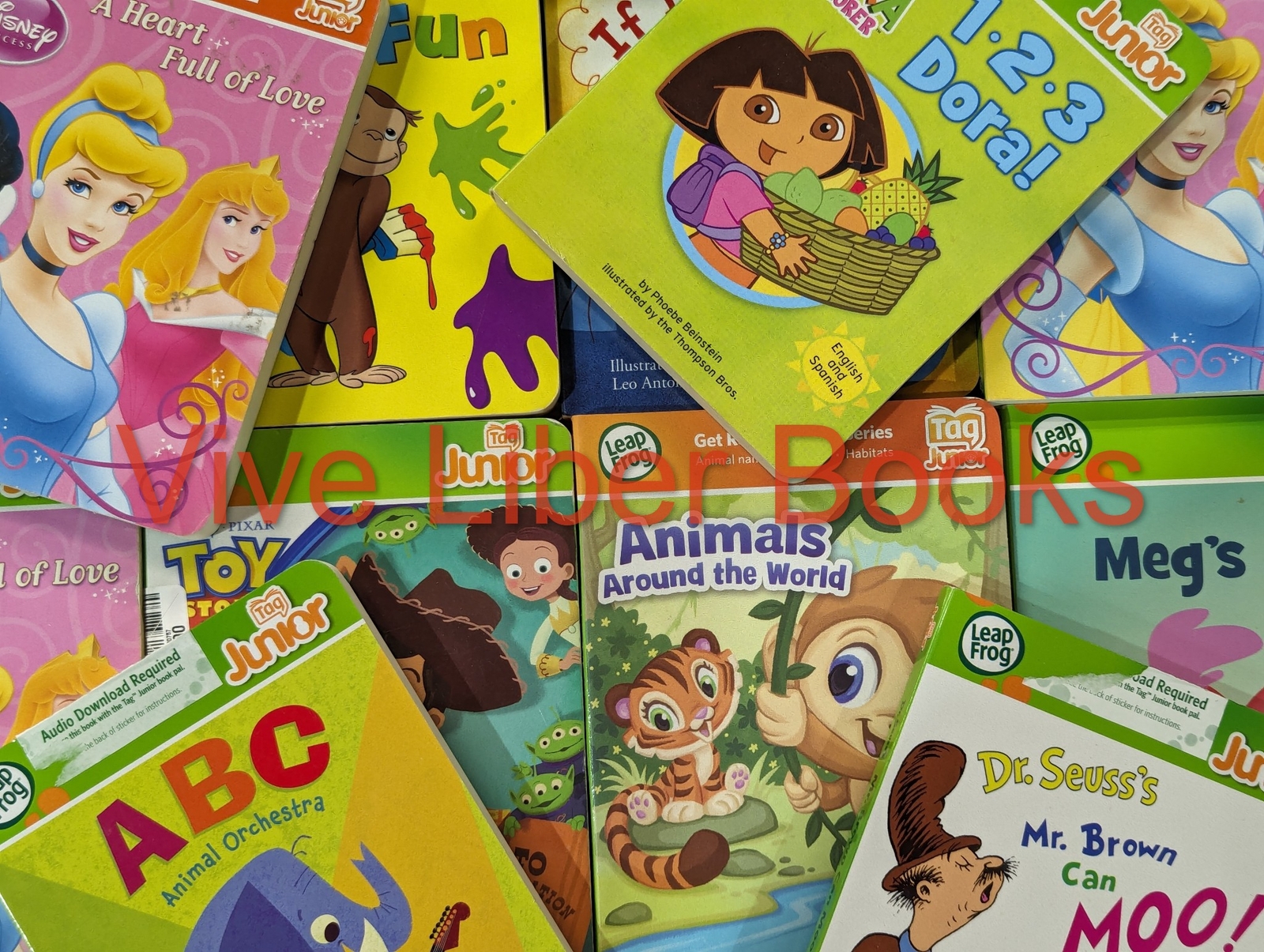 Lot of 10 Leap Frog Junior Board Books Lot Random Children/Kids/Toddlers/Babies