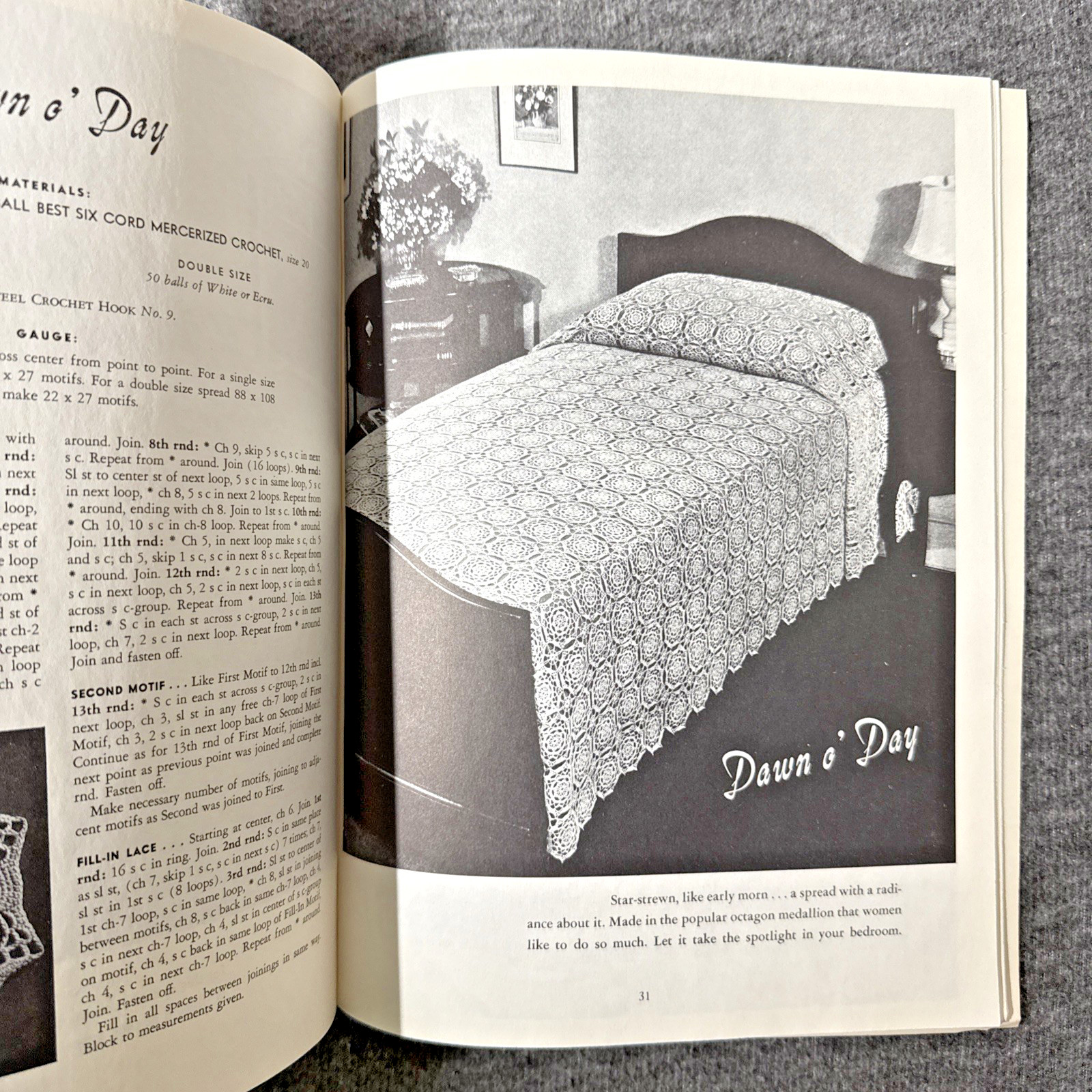 Dover Needlework Series: Crocheting Bedspreads & Patchwork Quilts by Rita Weiss
