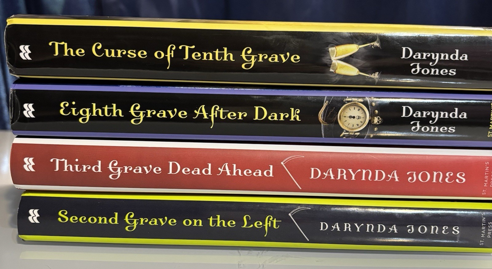Darynda Jones “Grave” Paranormal Mysteries Lot of 4, (2,3,8,10) SIGNED, HC DJ.