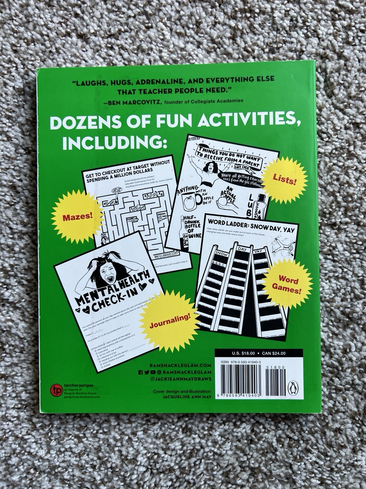 Big Activity Book for Teacher People, Paperback by Reid and May