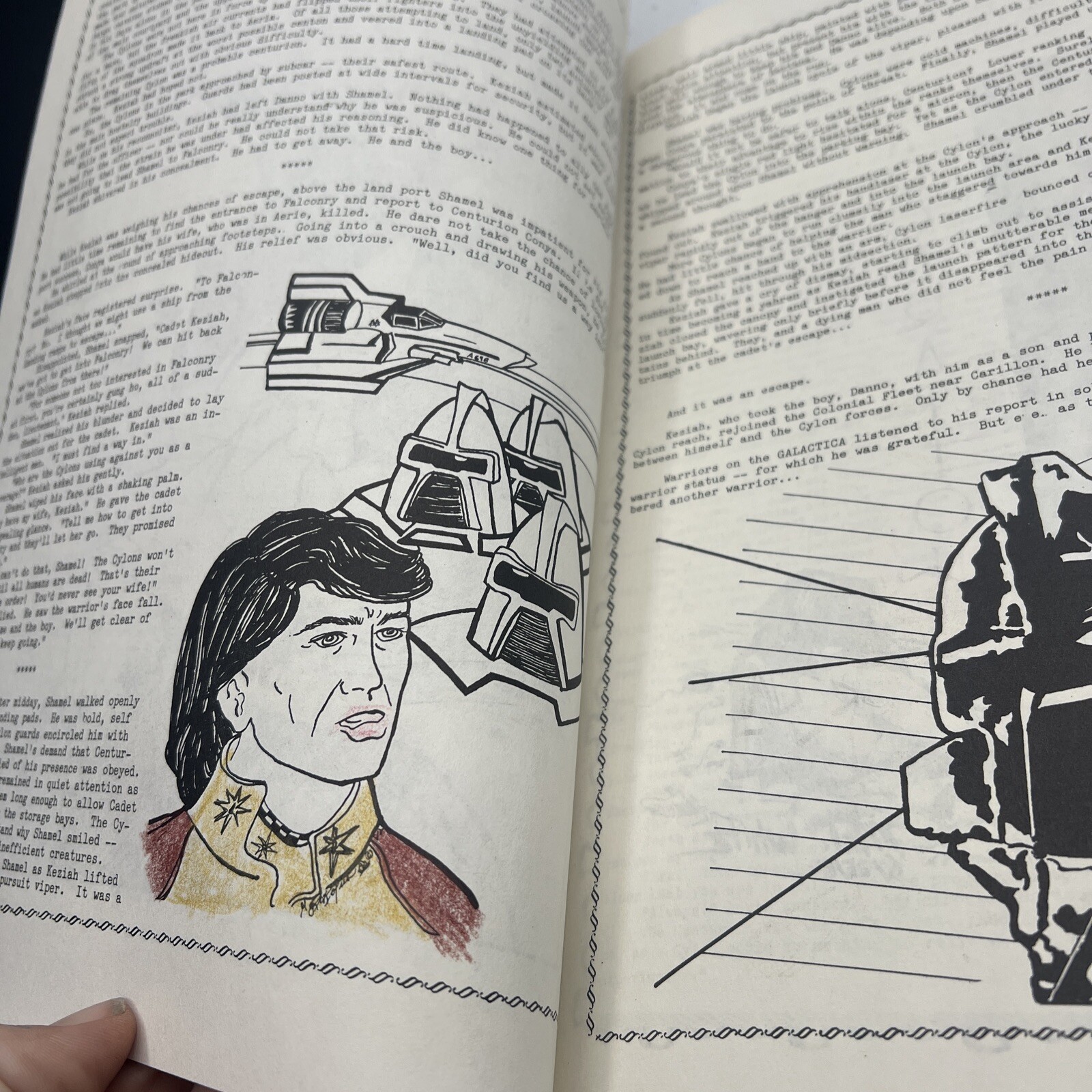 BATTLESTAR GALACTICA Rainbows Always End Fan Fiction Pat Hailey 1982 Fanzine