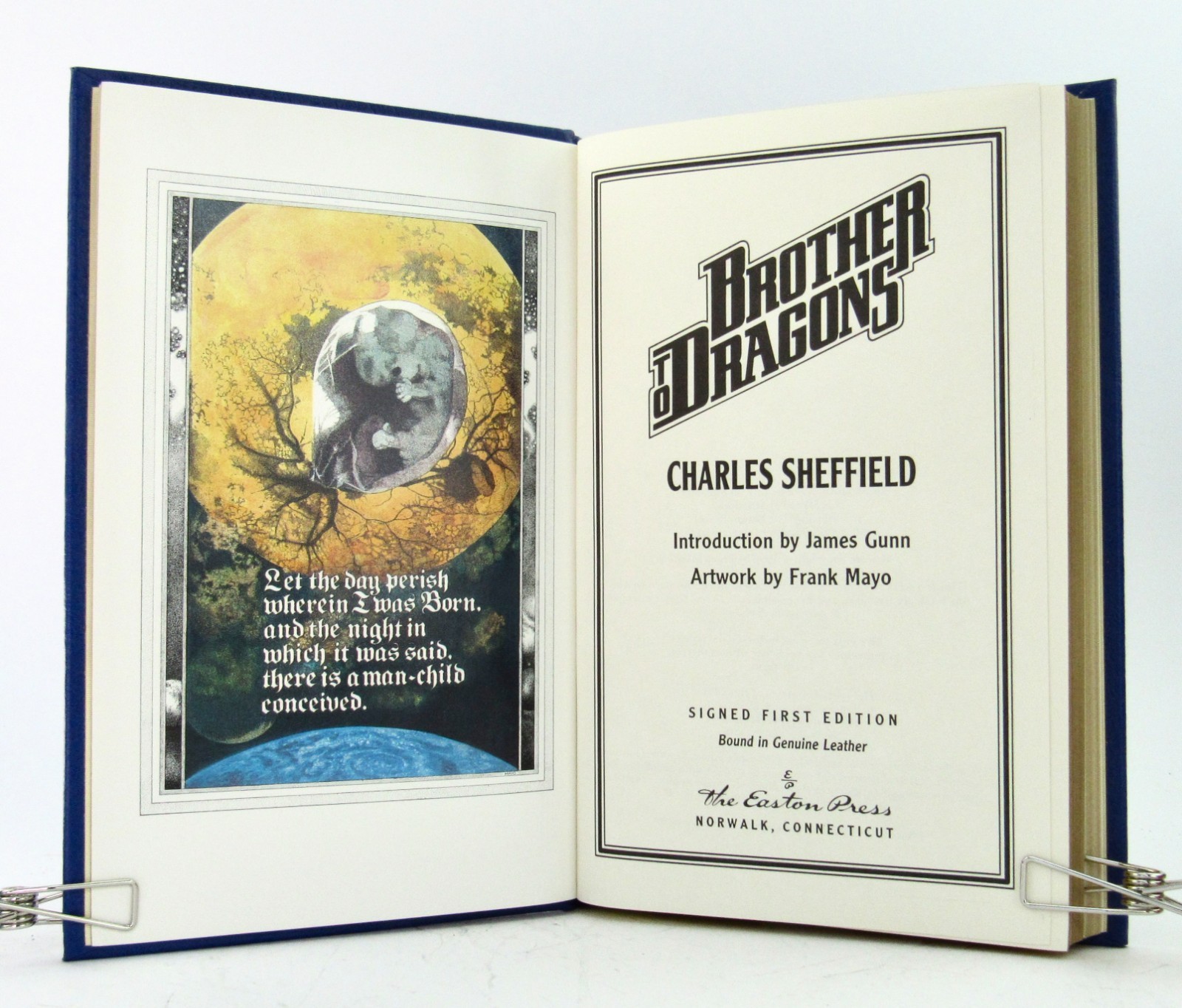 BROTHER TO DRAGONS Charles Sheffield Signed First Edition Easton Press Sci Fi VG