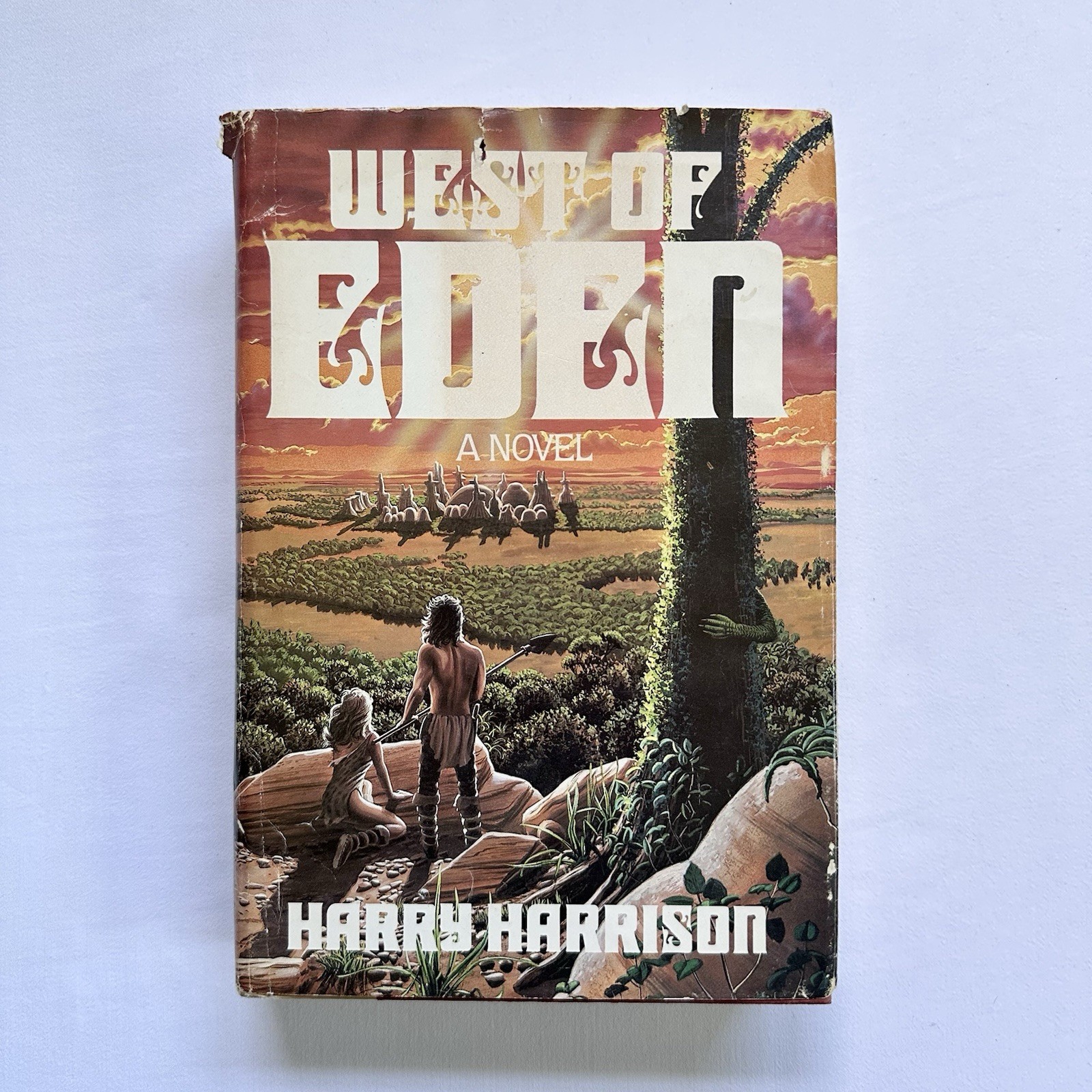 West of Eden A Novel by Harry Harrison 1984 Hardcover