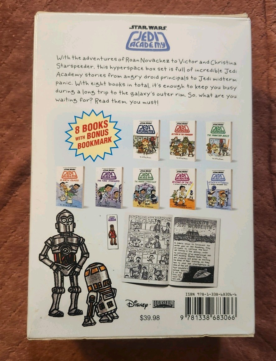 Star Wars Jedi Academy Hyperspace Box Set 8 PB Complete Jeffrey Brown Lot