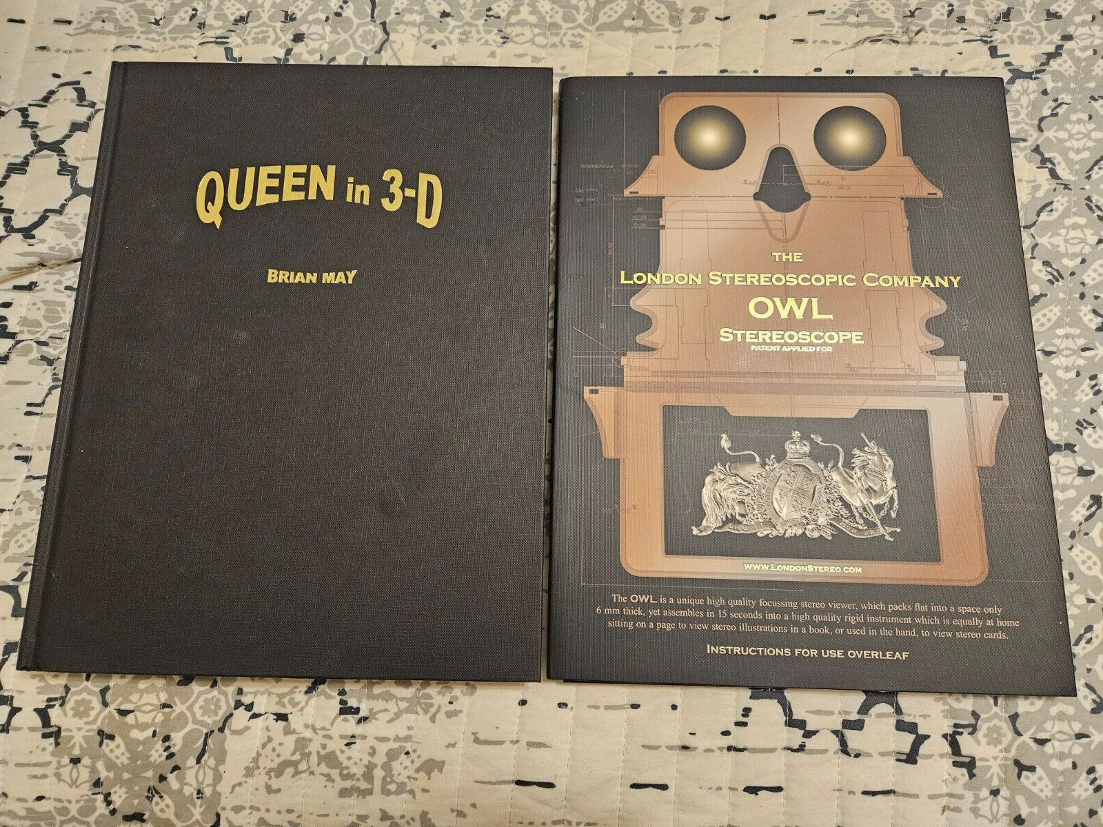 Queen in 3-D Brian Man Hardcover Slipcased Edition StereoScope Box